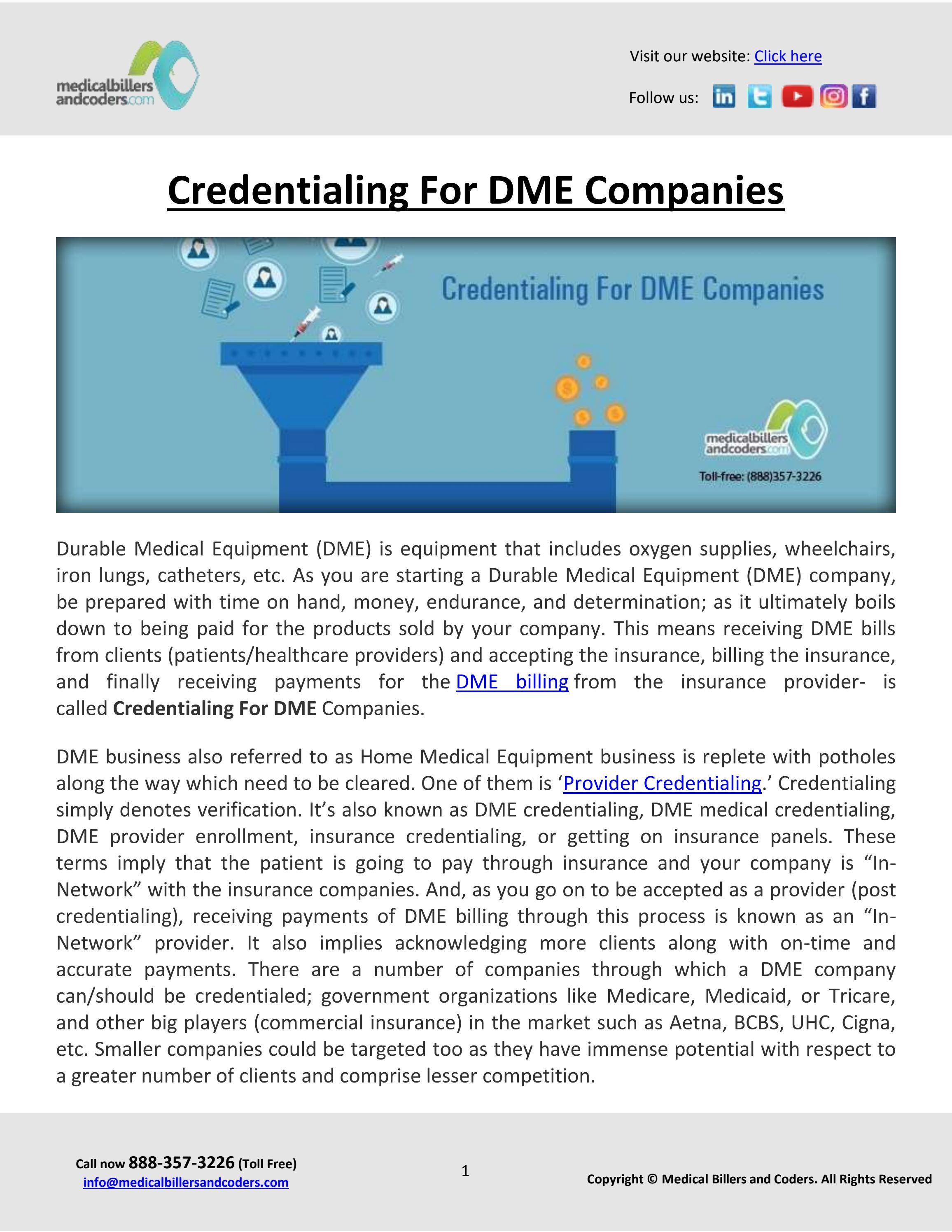 Credentialing For DME Companies by ALICE CARLOS Issuu