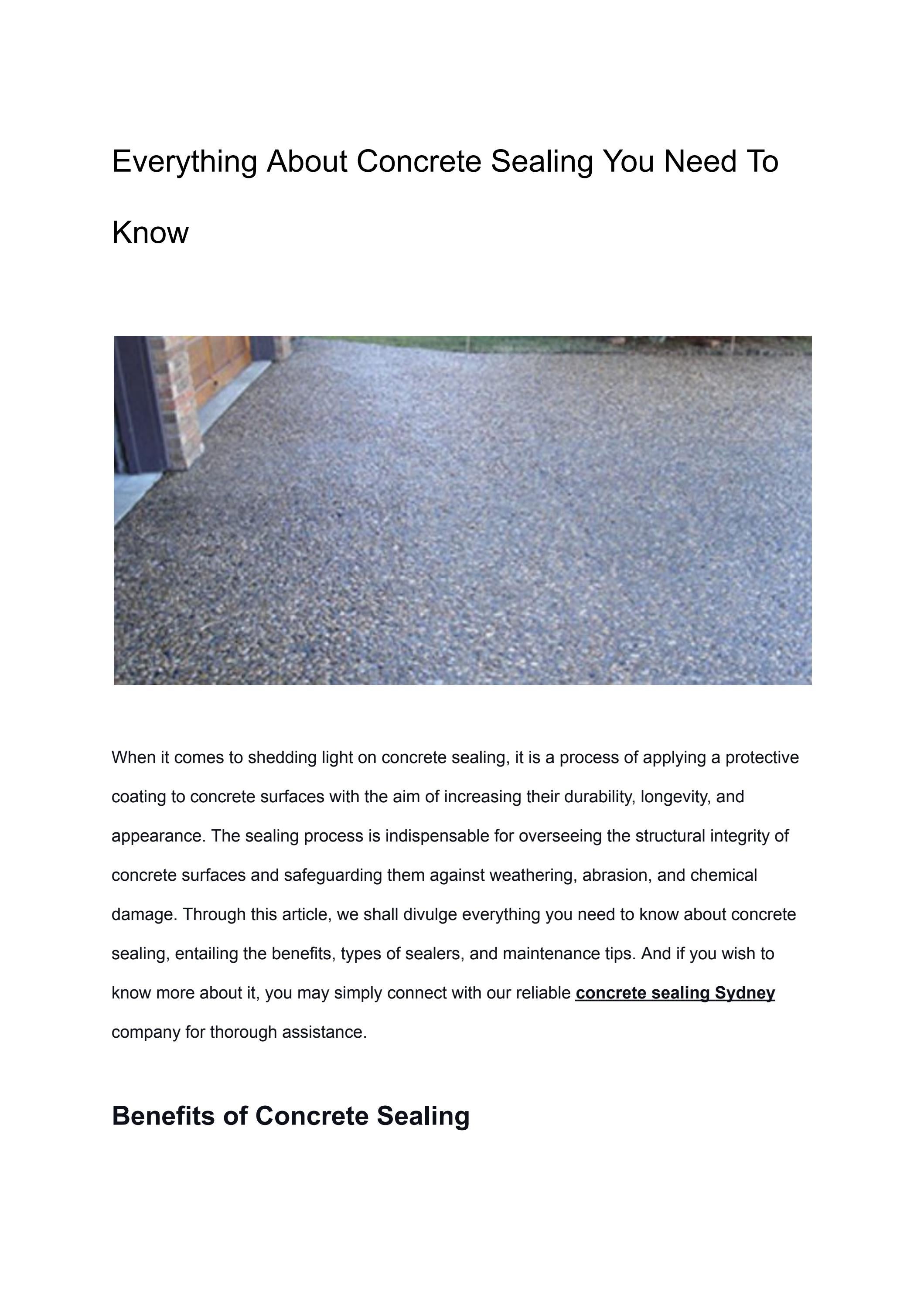 Everything About Concrete Sealing You Need To Know! by Kenex Stencils