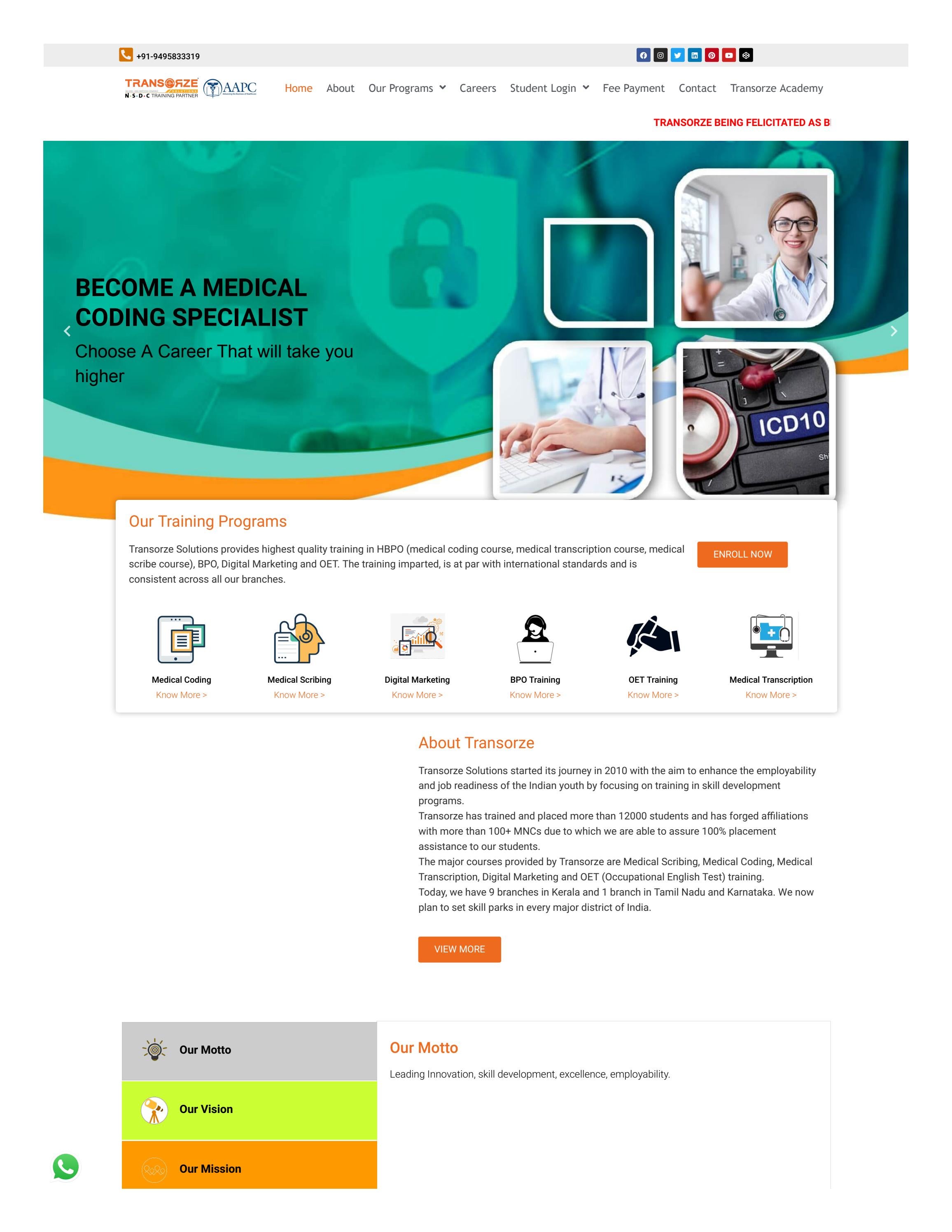 Medical Scribing Training Placement Institute in Kottayam by Jasmin Transorze Issuu