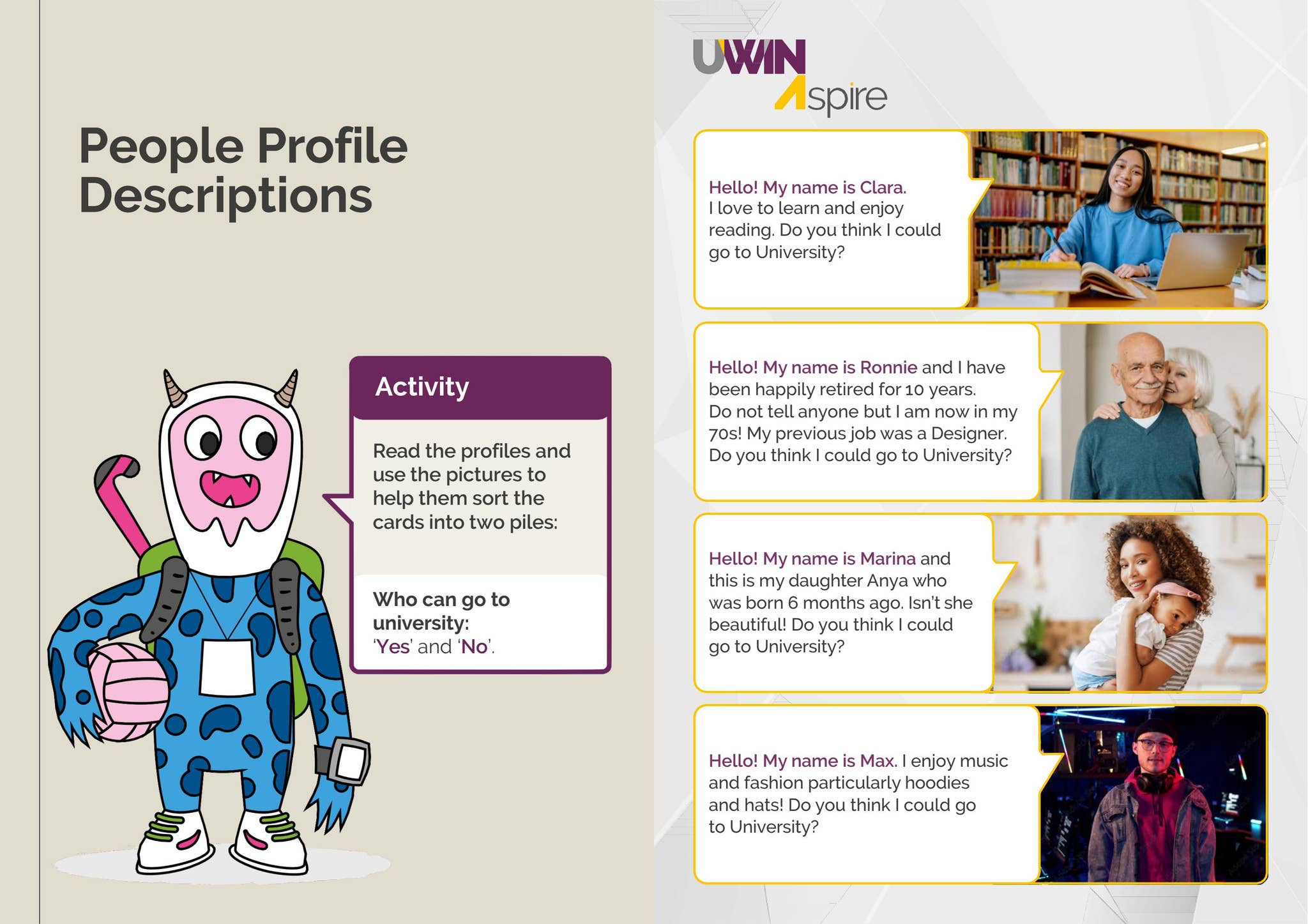 Session 1 - People Profile Descriptions PDF by University of Winchester ...