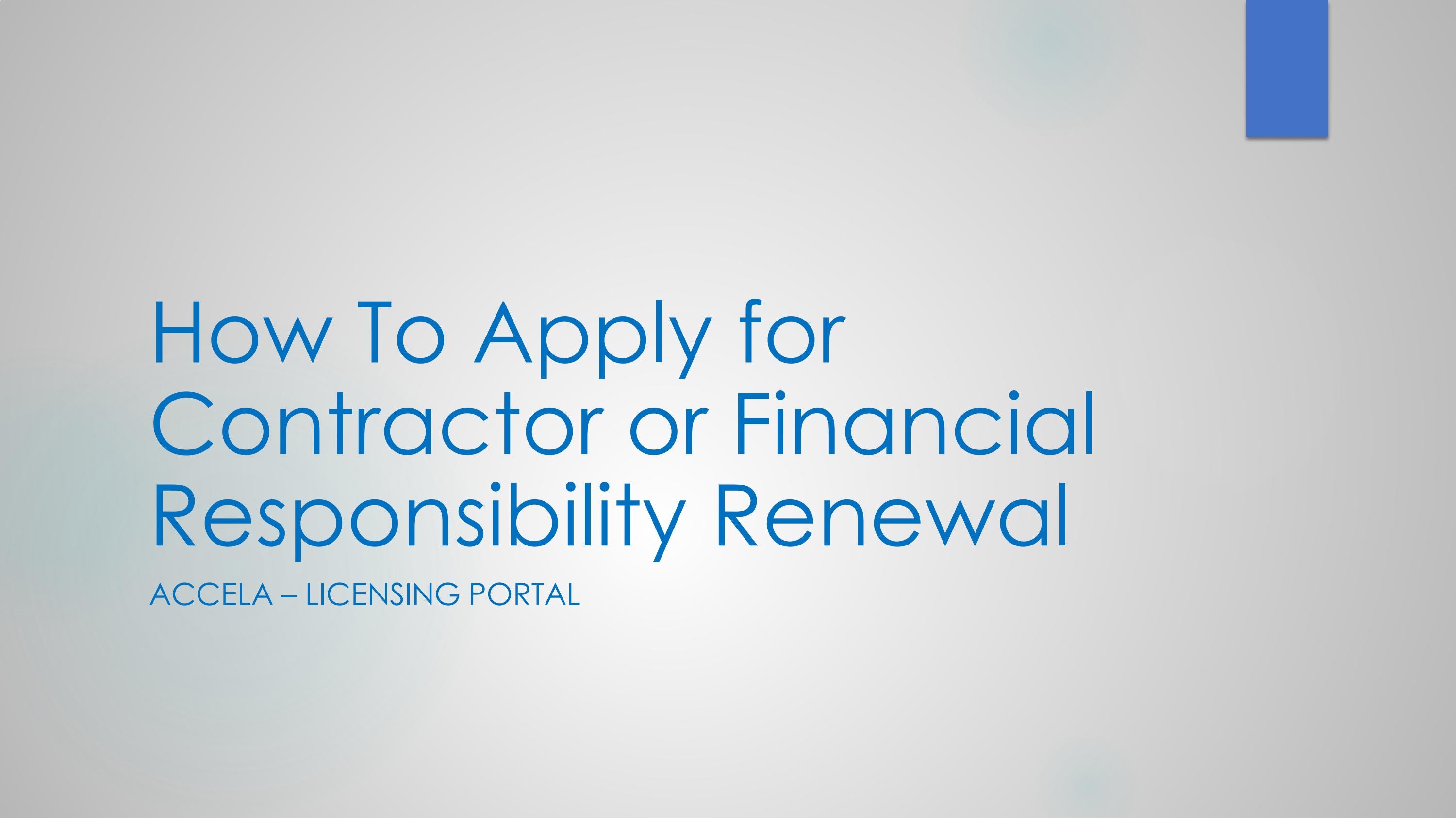 Contractor renewal license by STLCOGOV - Issuu