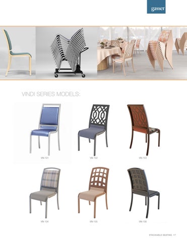 Stackable 坐具 手册 | Gasser 椅 Company 第 19 页