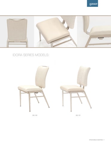 Stackable 坐具 手册 | Gasser 椅 Company 第 9 页