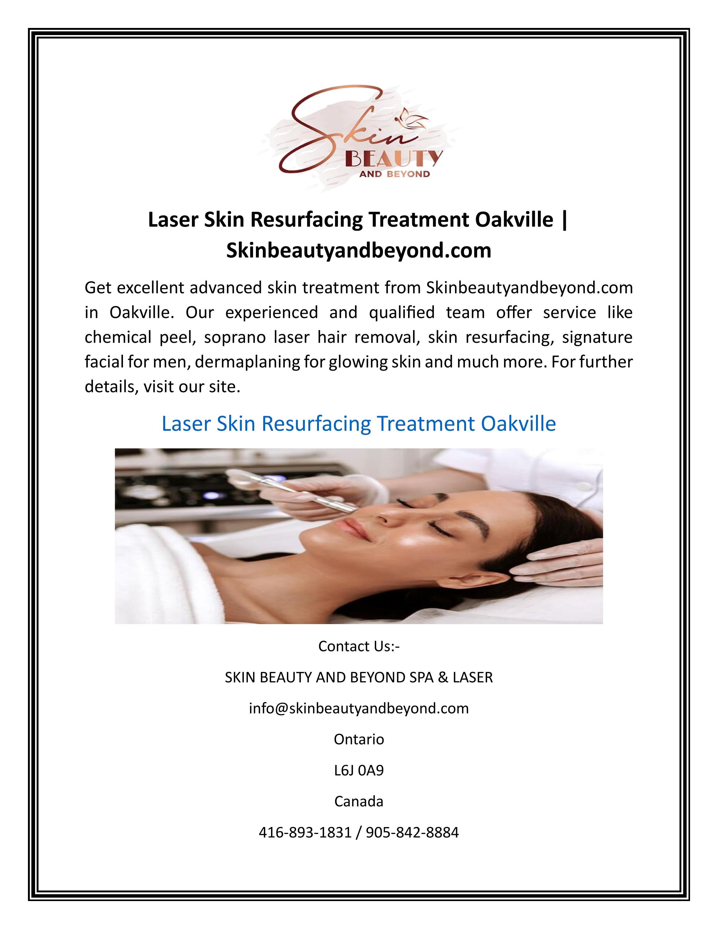 Laser Skin Resurfacing Treatment Oakville by