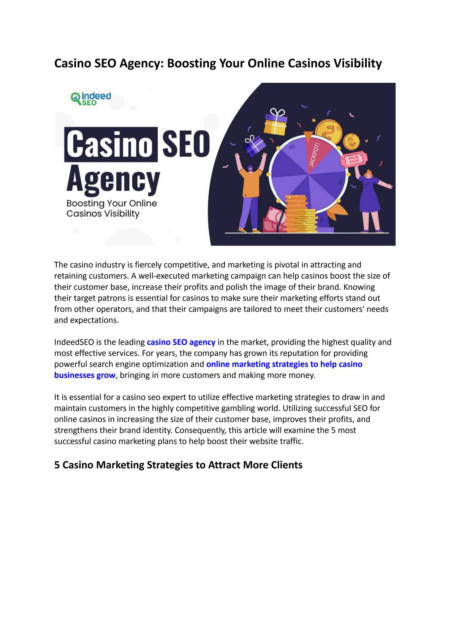 Casino Brands Going All-In on SEO Techniques