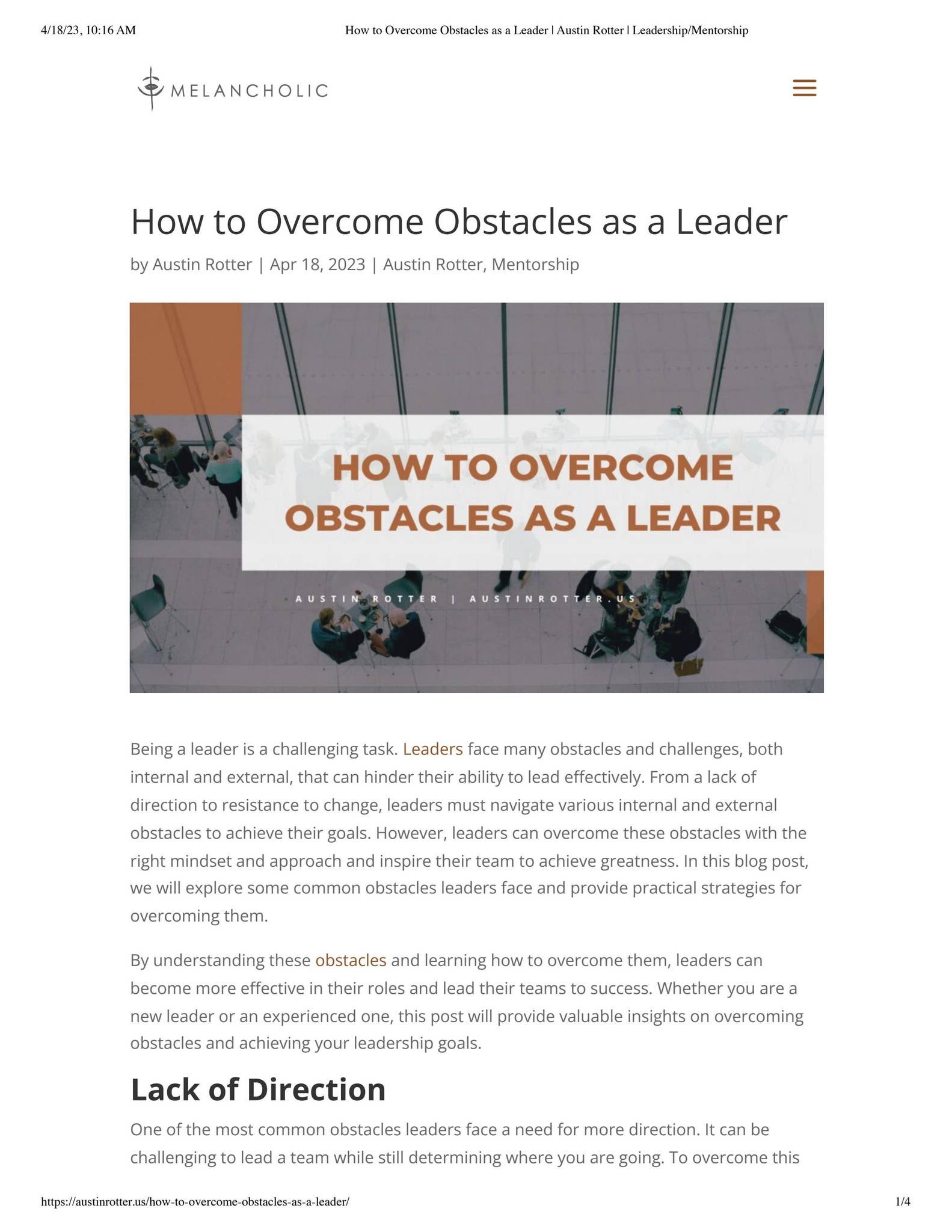 Austin Rotter of Hoboken, New Jersey | How to Overcome Obstacles as a ...