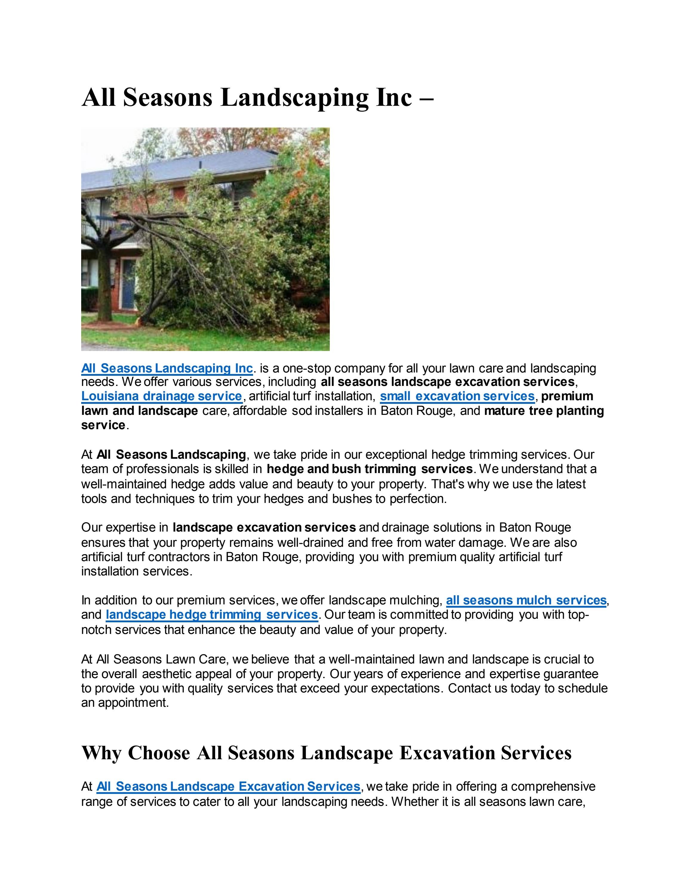 All Seasons Lawn Care by All Seasons Landscaping Issuu