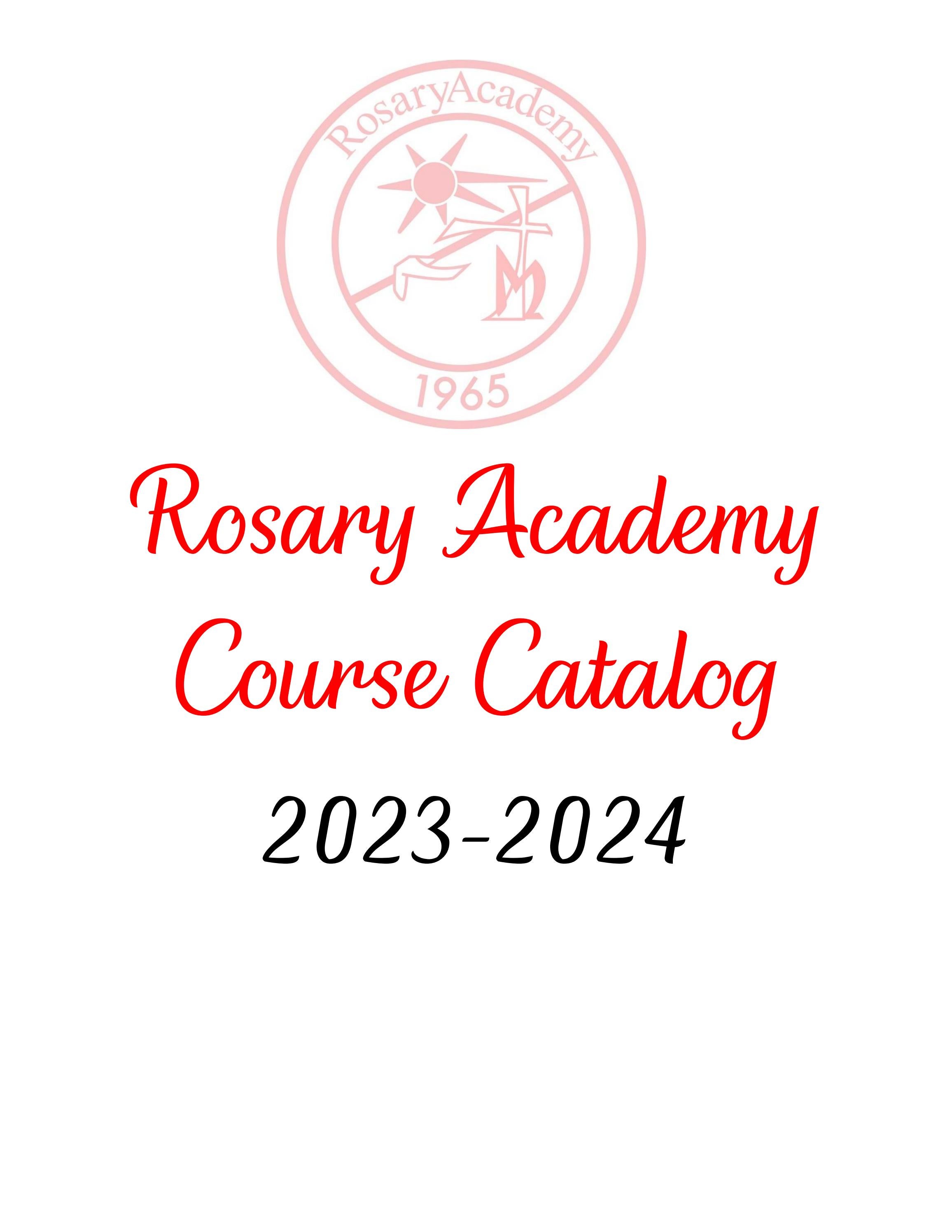 Rosary Academy Course Catalog 2023 2024 by Rosary Royals Issuu