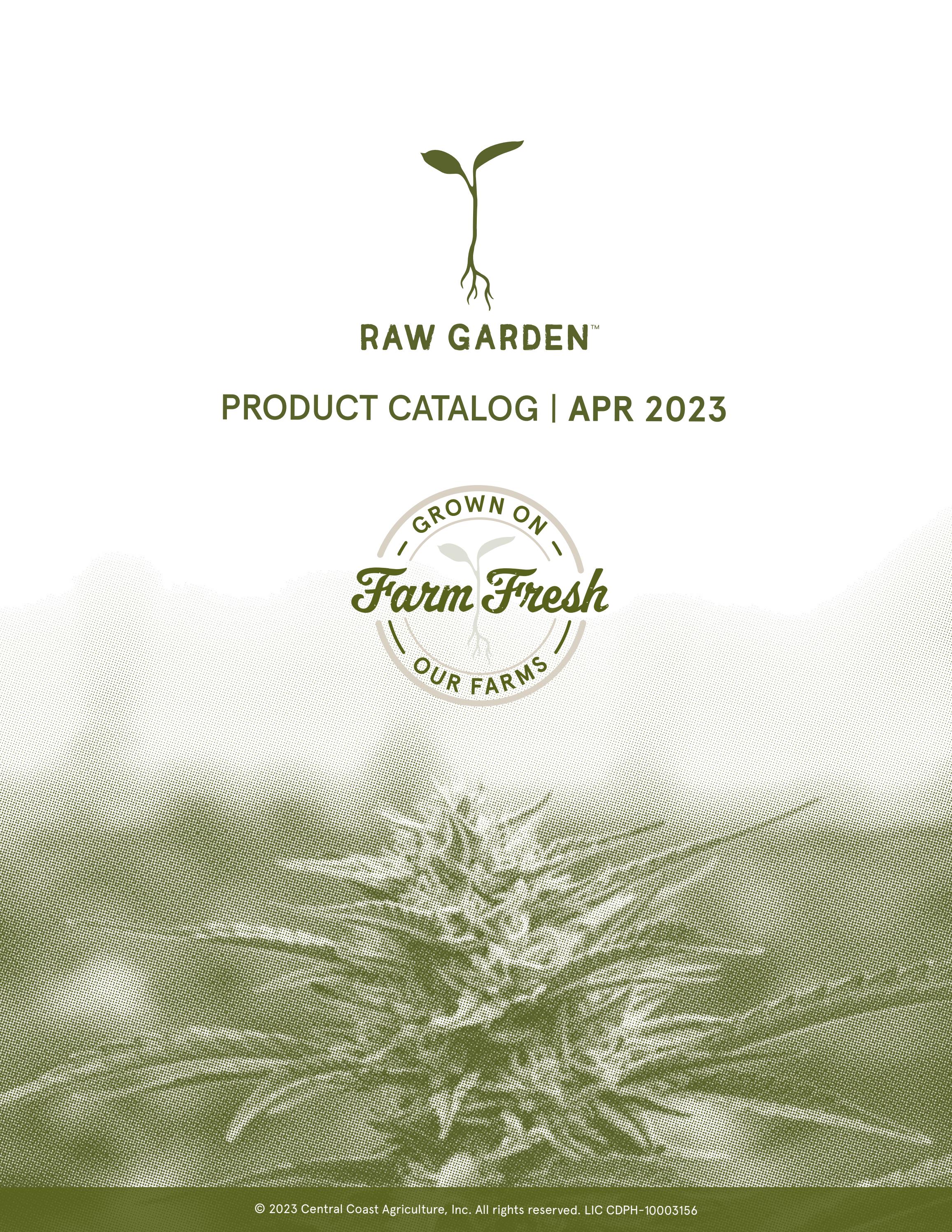 Raw Garden Product Catalog April 18, 2023 by rawgarden Issuu