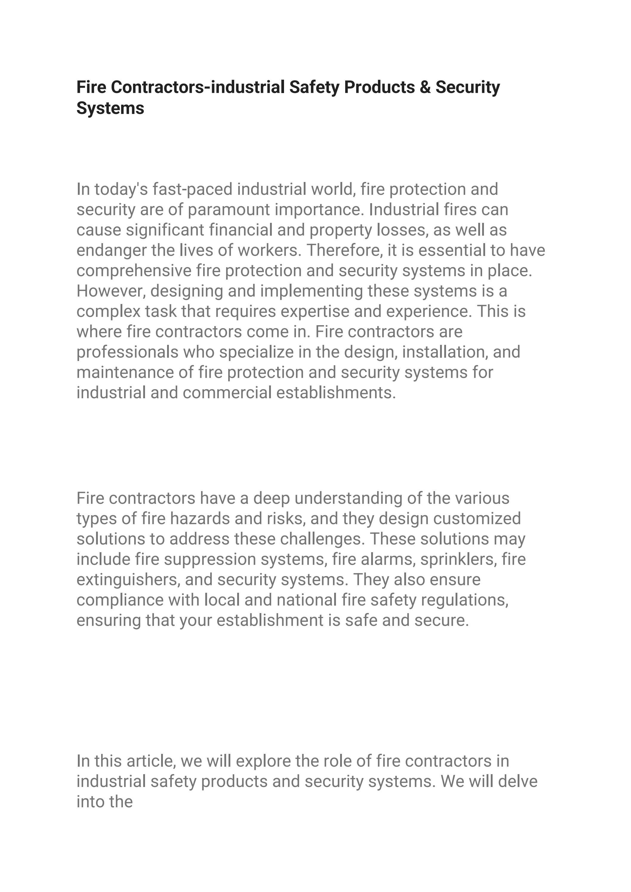 Fire fighting equipment suppliers in Dubai by dubairedflames1 Issuu