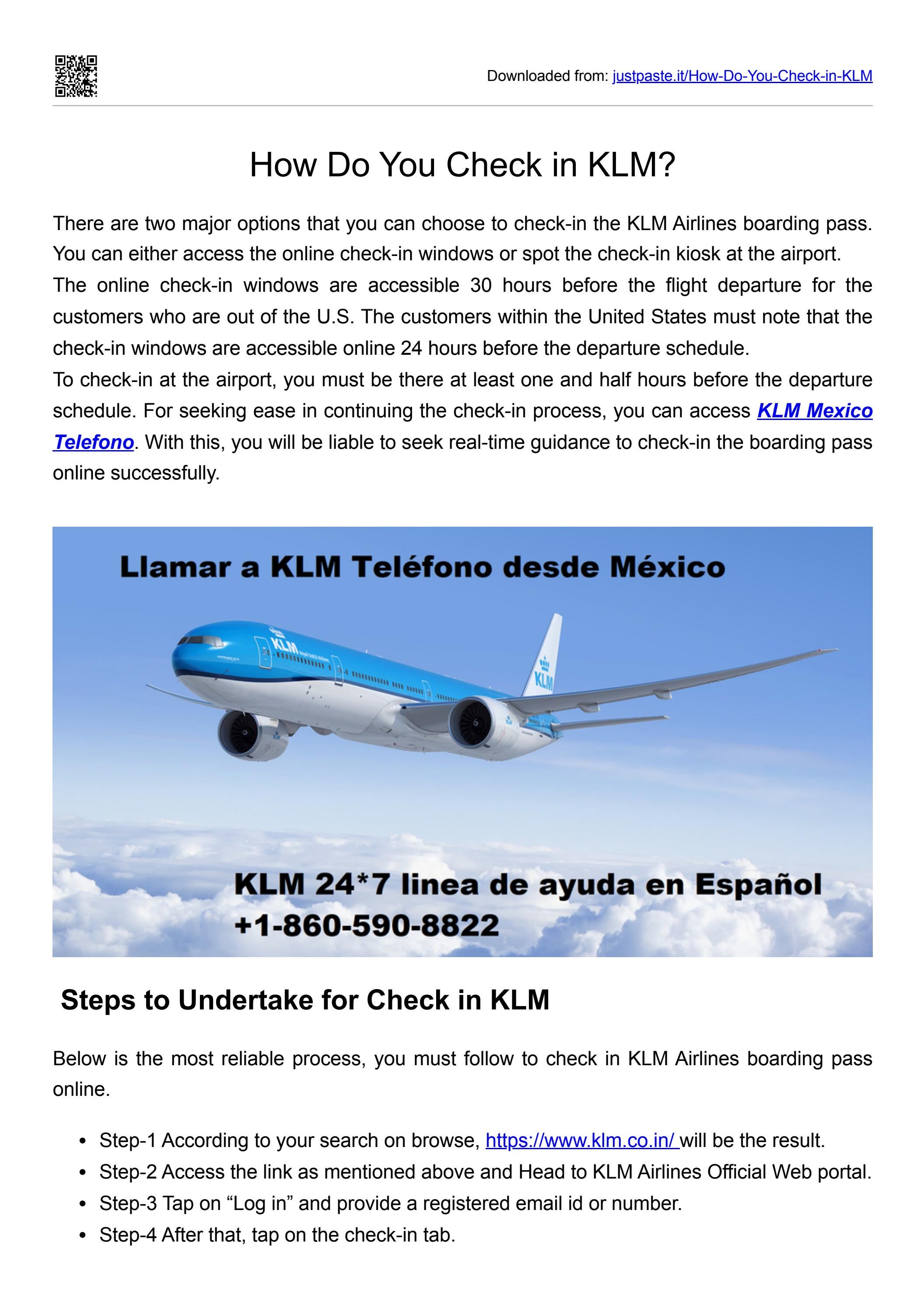 How Do You Check in KLM? by BRYAN CRANSTON Issuu