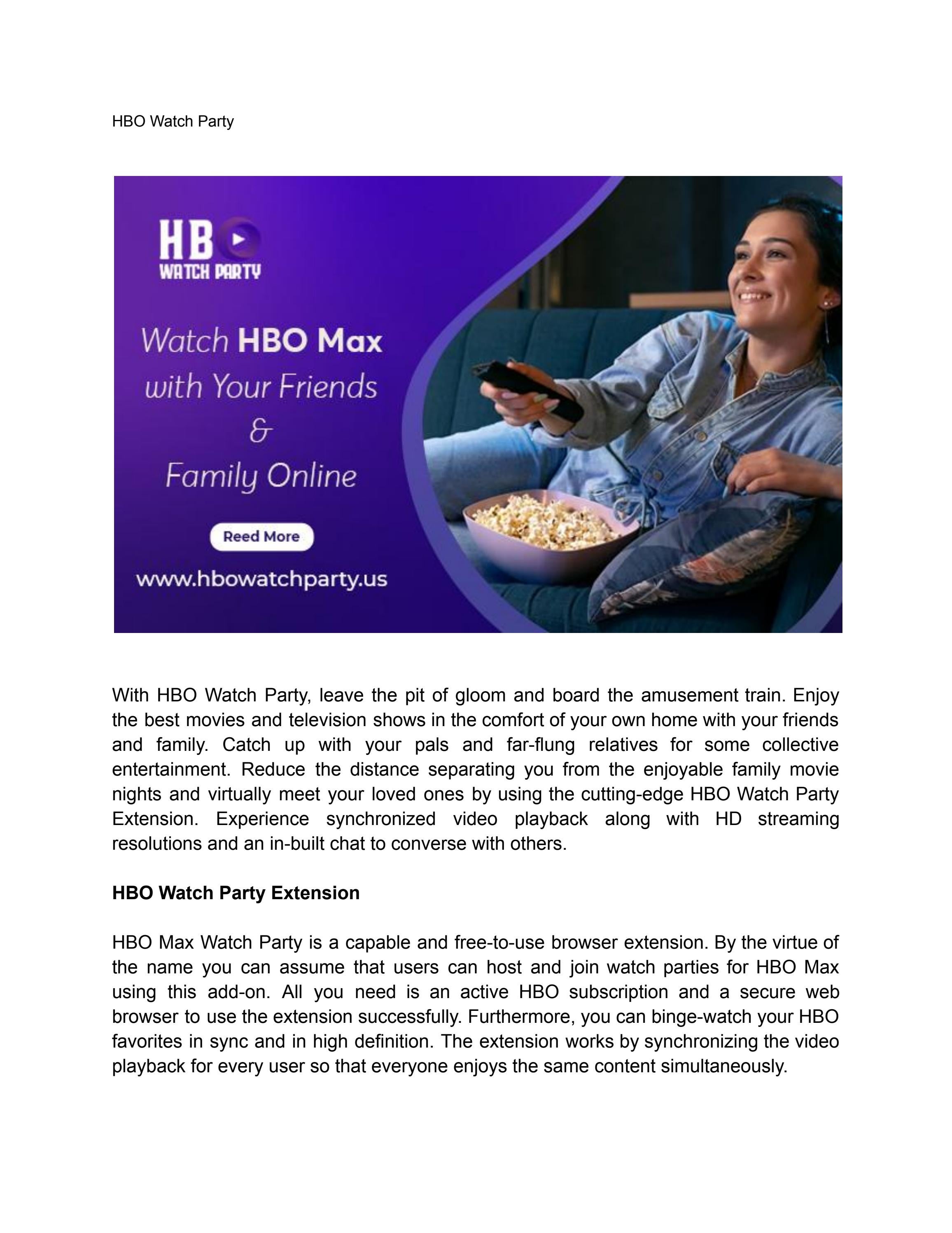 HBO Watch Party by HBOWatchParty5214 Issuu