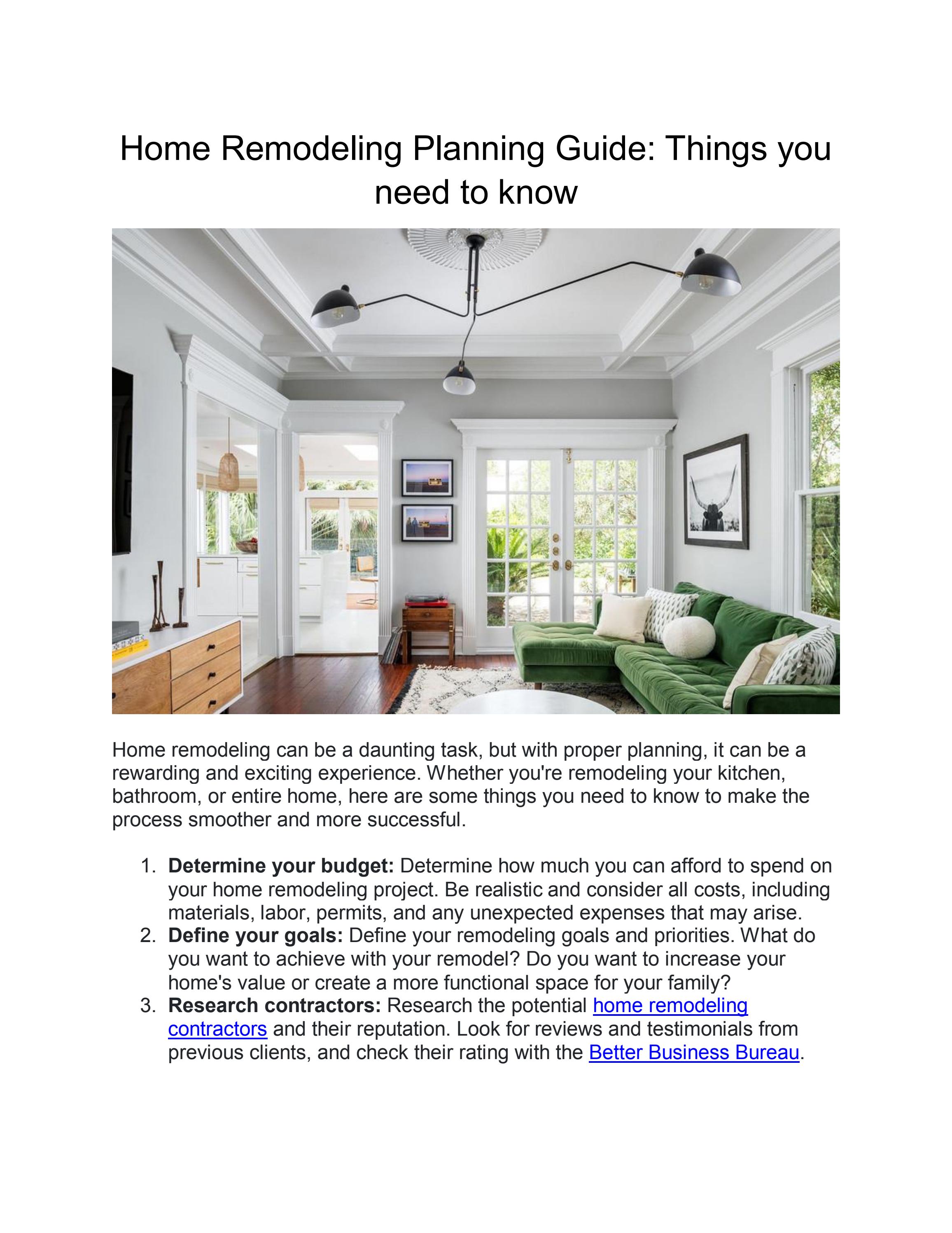 Home Remodeling Planning Guide Things you need to know by M&K Renovations Issuu