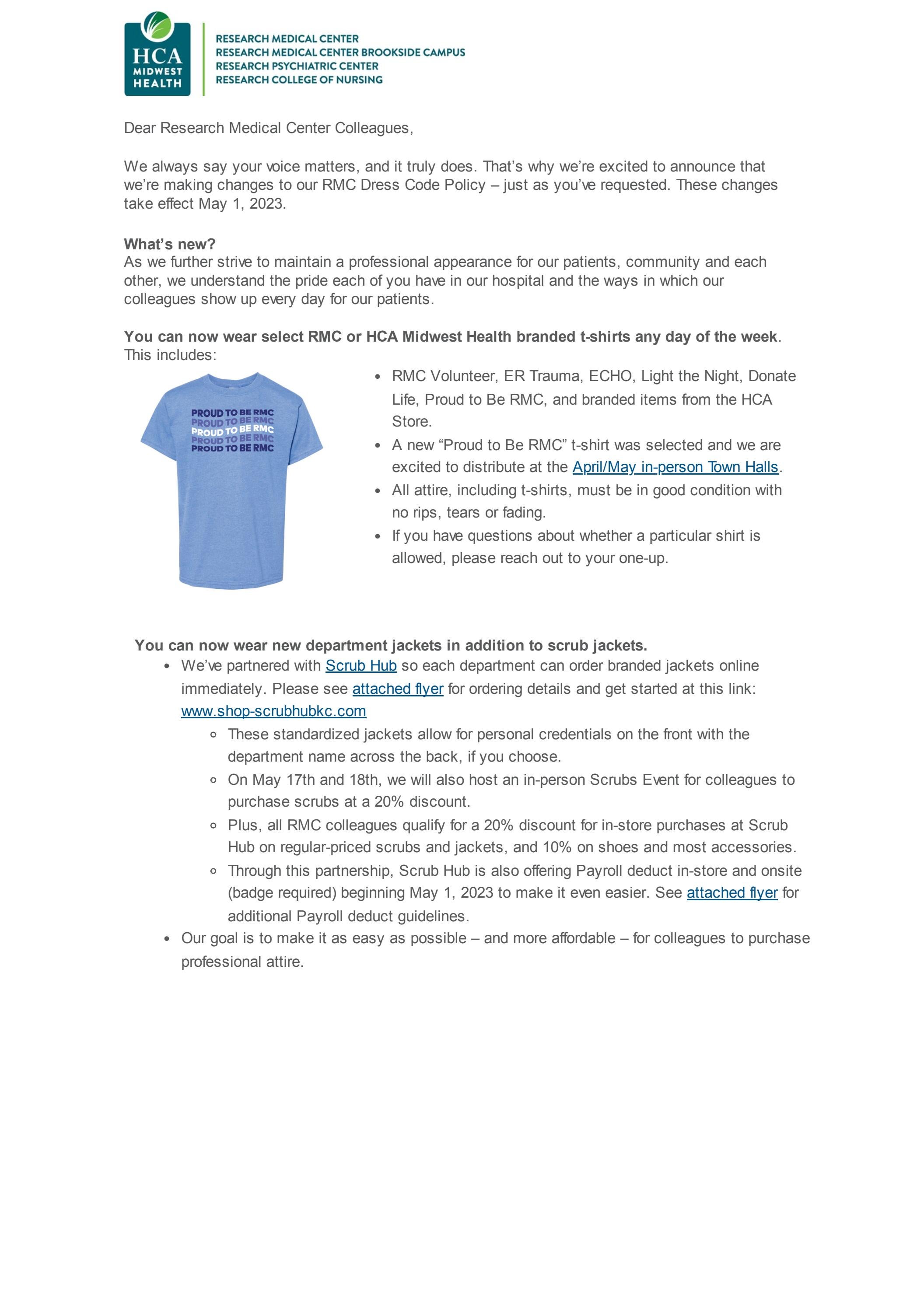 RMC Dress Code Policy Communication by RMCKC Issuu