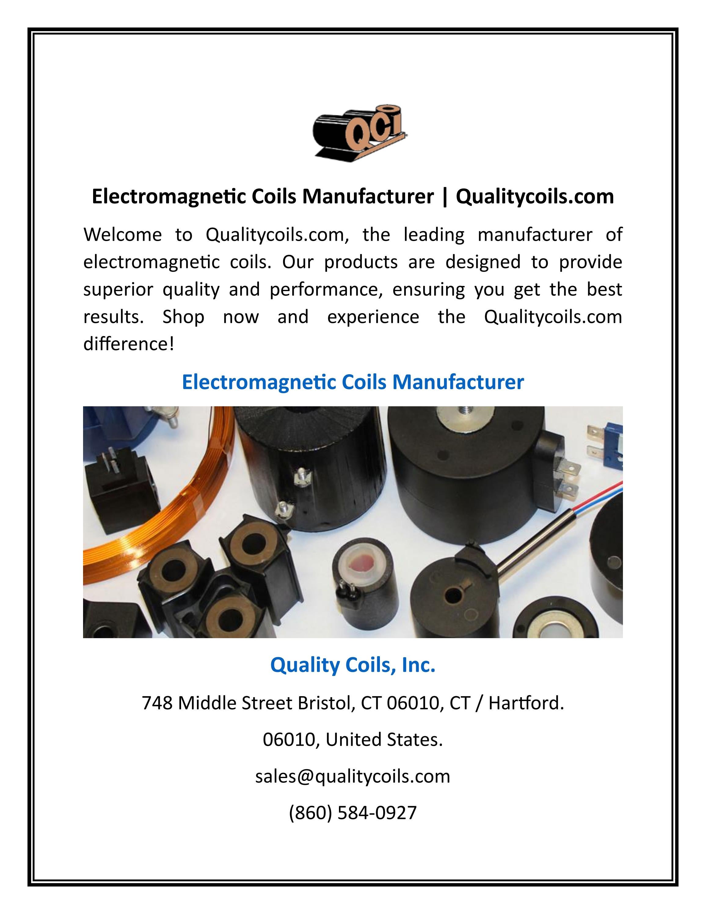 Coils Manufacturer by Quality Coils Inc Issuu