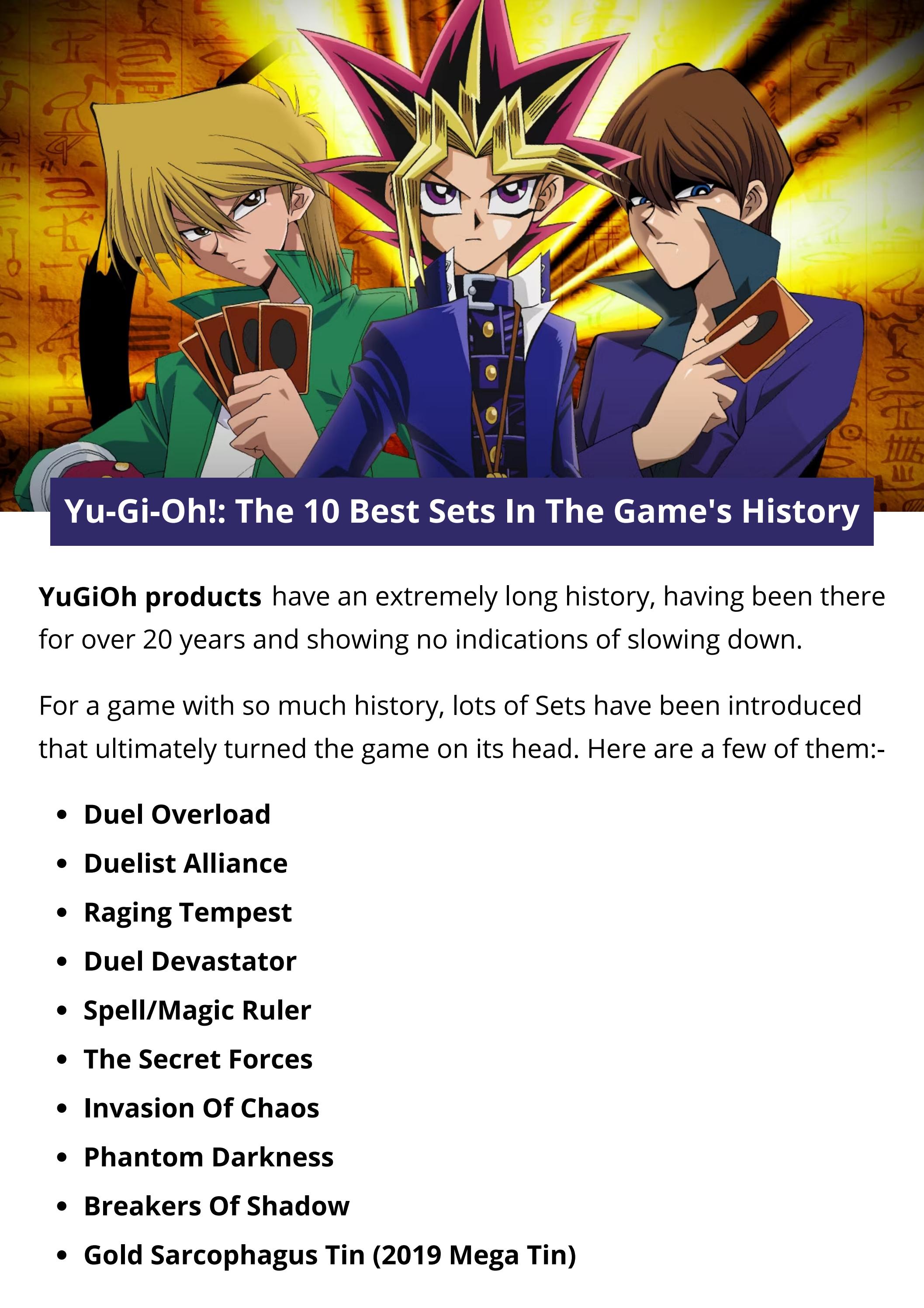 Yu Gi Oh The 10 Best Sets In The Game S History By Jonesashley Issuu Yu Gi Oh The 10 Best Sets In The Game S History By Jonesashley Issuu