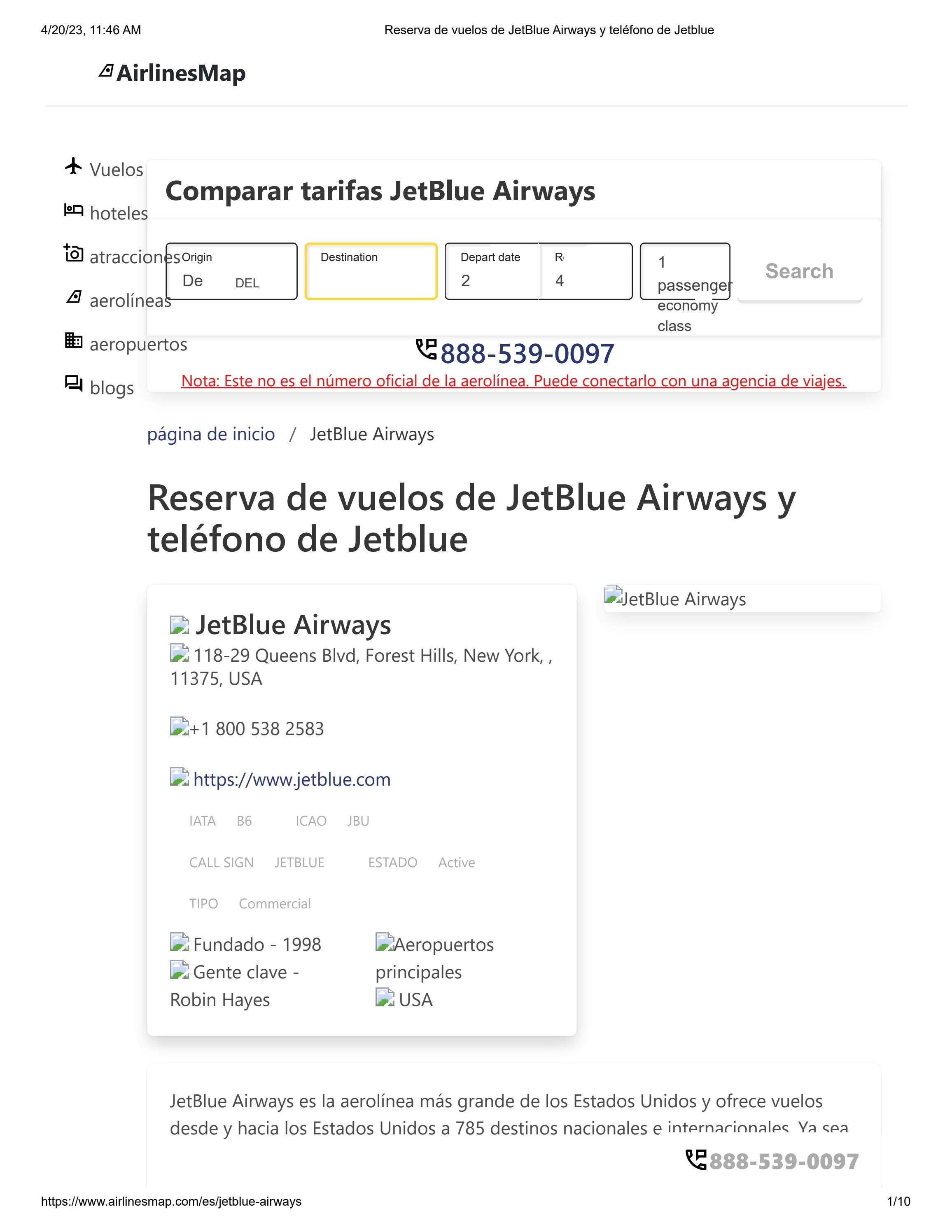 JetBlue Airlines Español Telefono +1 8004185009 by aanyachinda Issuu