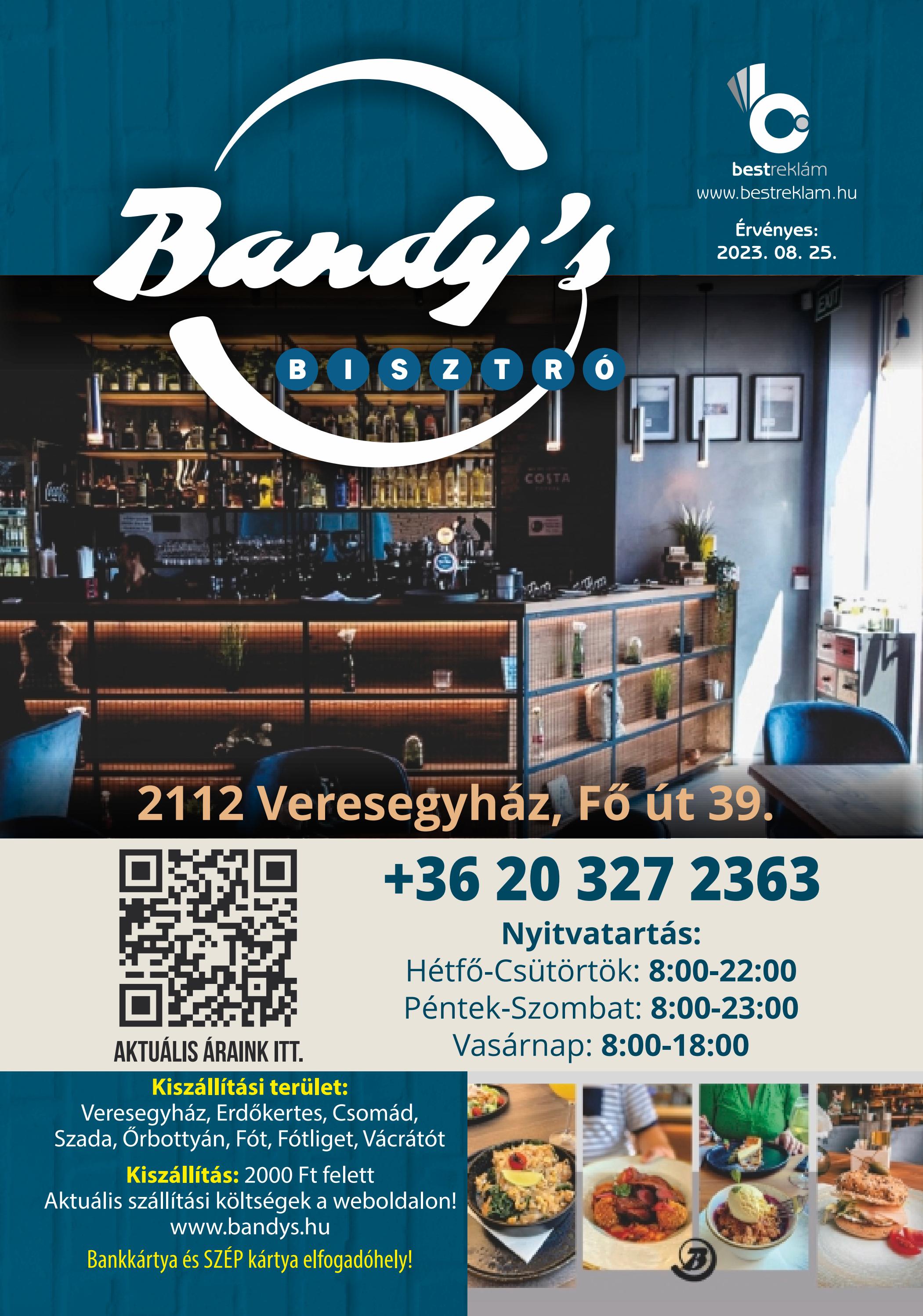 Veresegyház Bandys Bisztró 2023 1 by TheBest Reklám Issuu