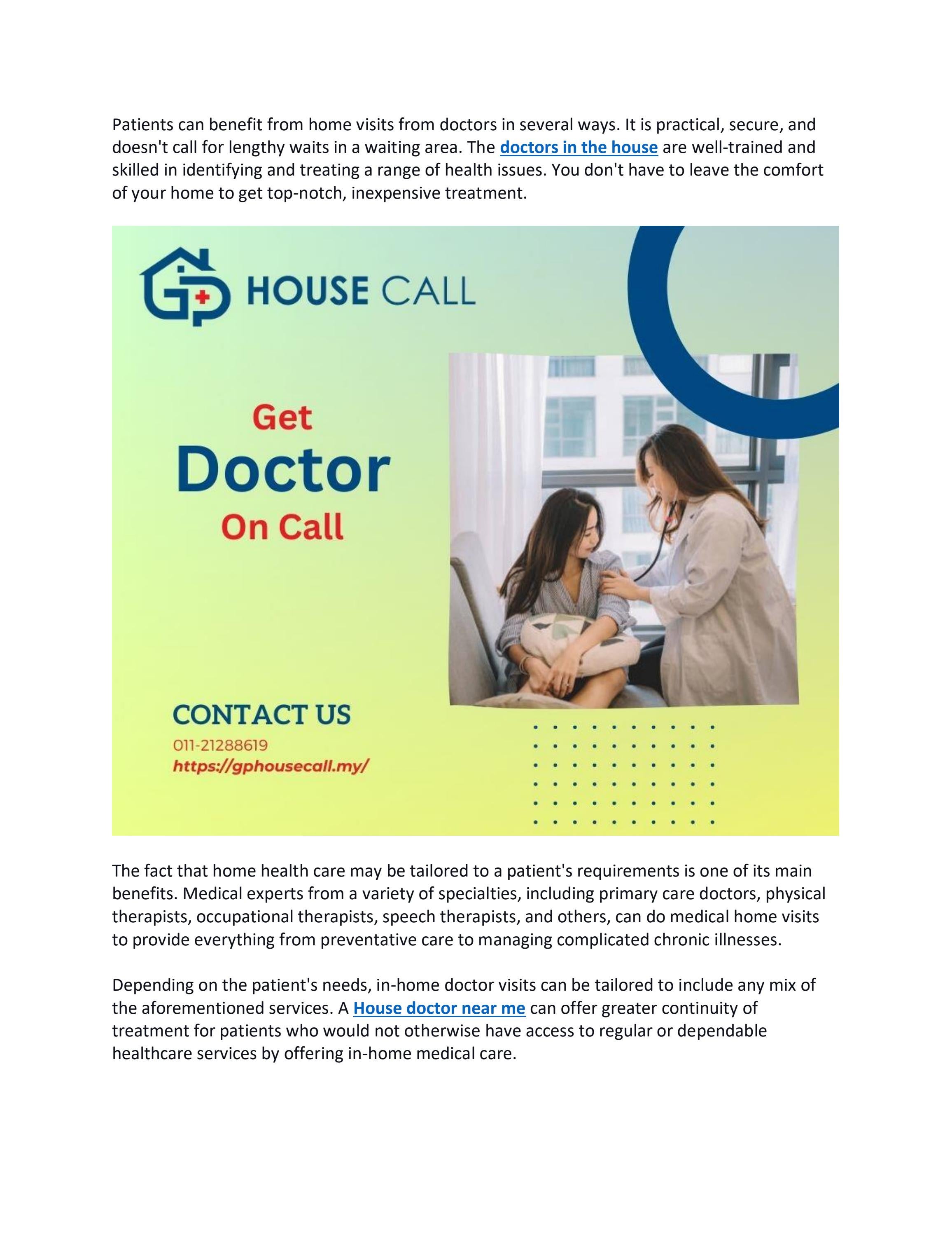 How Medical House Calls Can Help Your Elders? by Aeni_01 Issuu