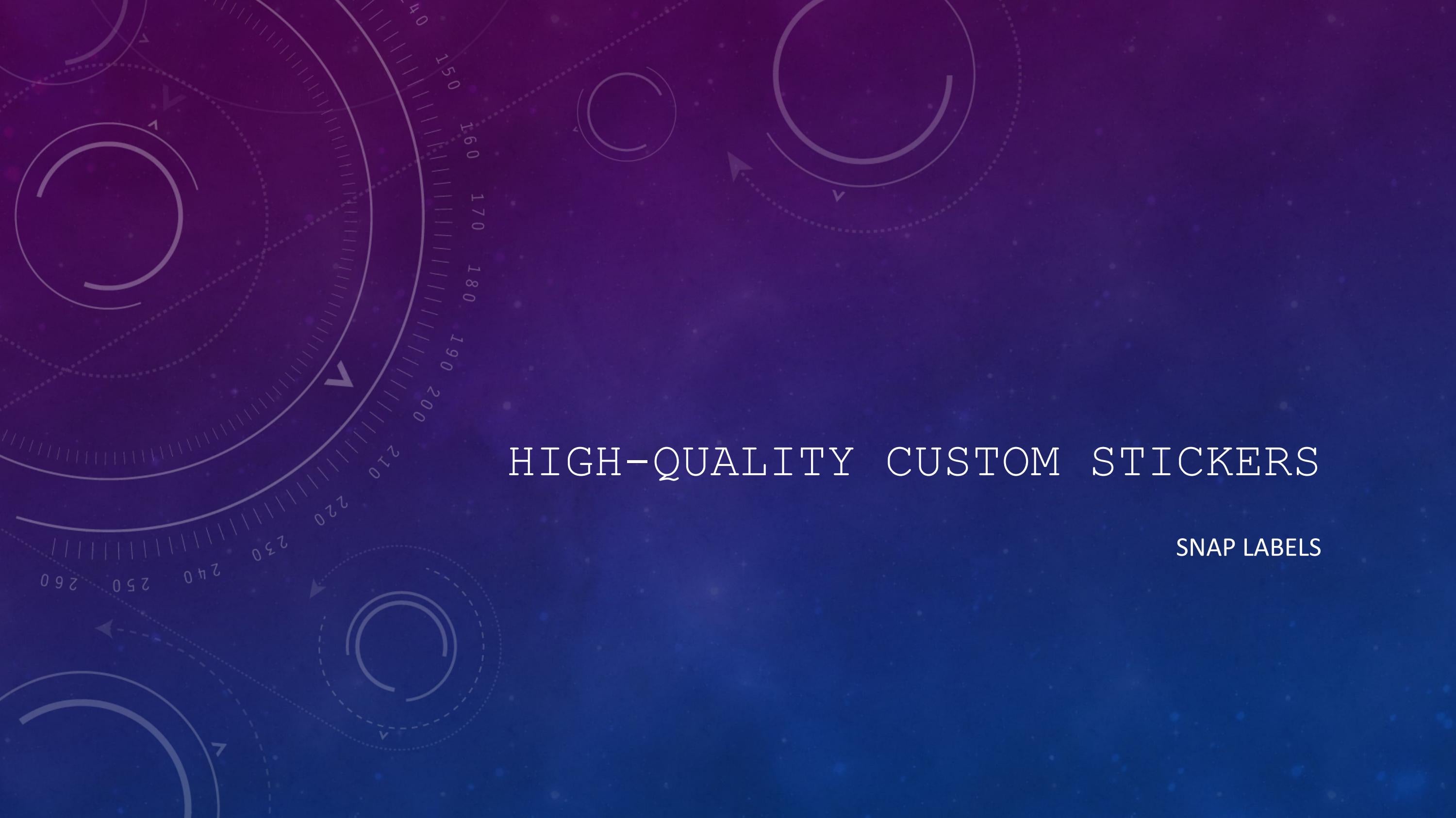 Highquality custom stickers by snaplabels Issuu
