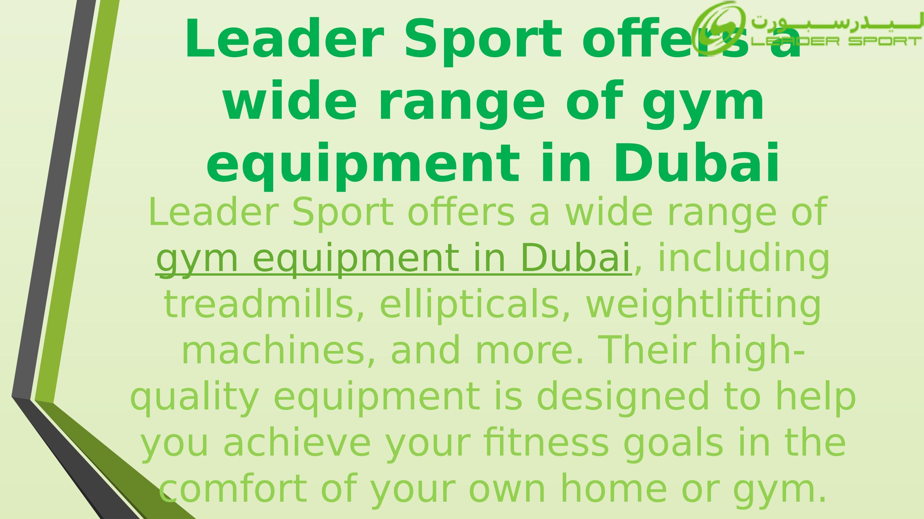 Leader Sport Gym Equipment in Dubai by Leader Sports Trading LLC Issuu