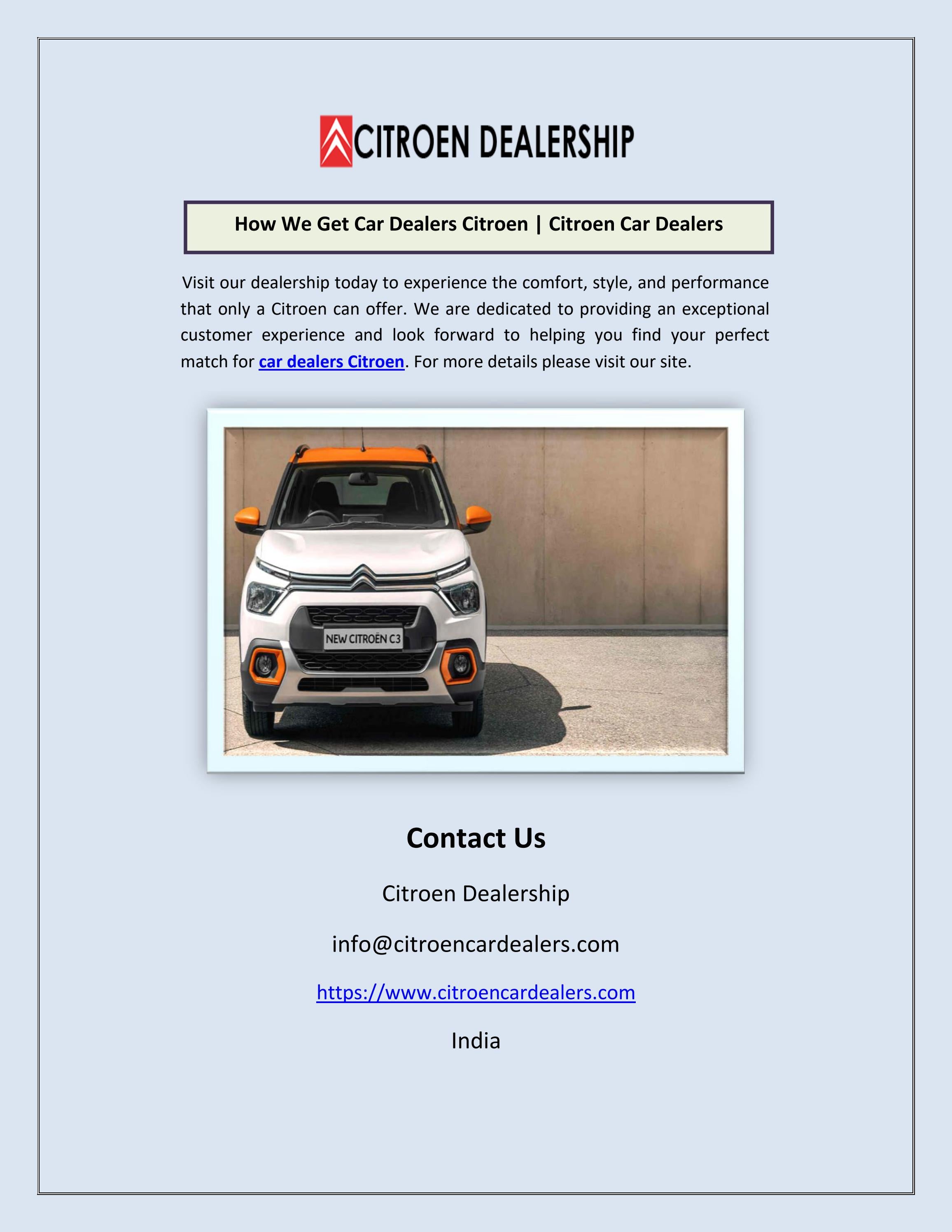 How We Get Car Dealers Citroen Citroen Car Dealers by Citroen Dealership Issuu