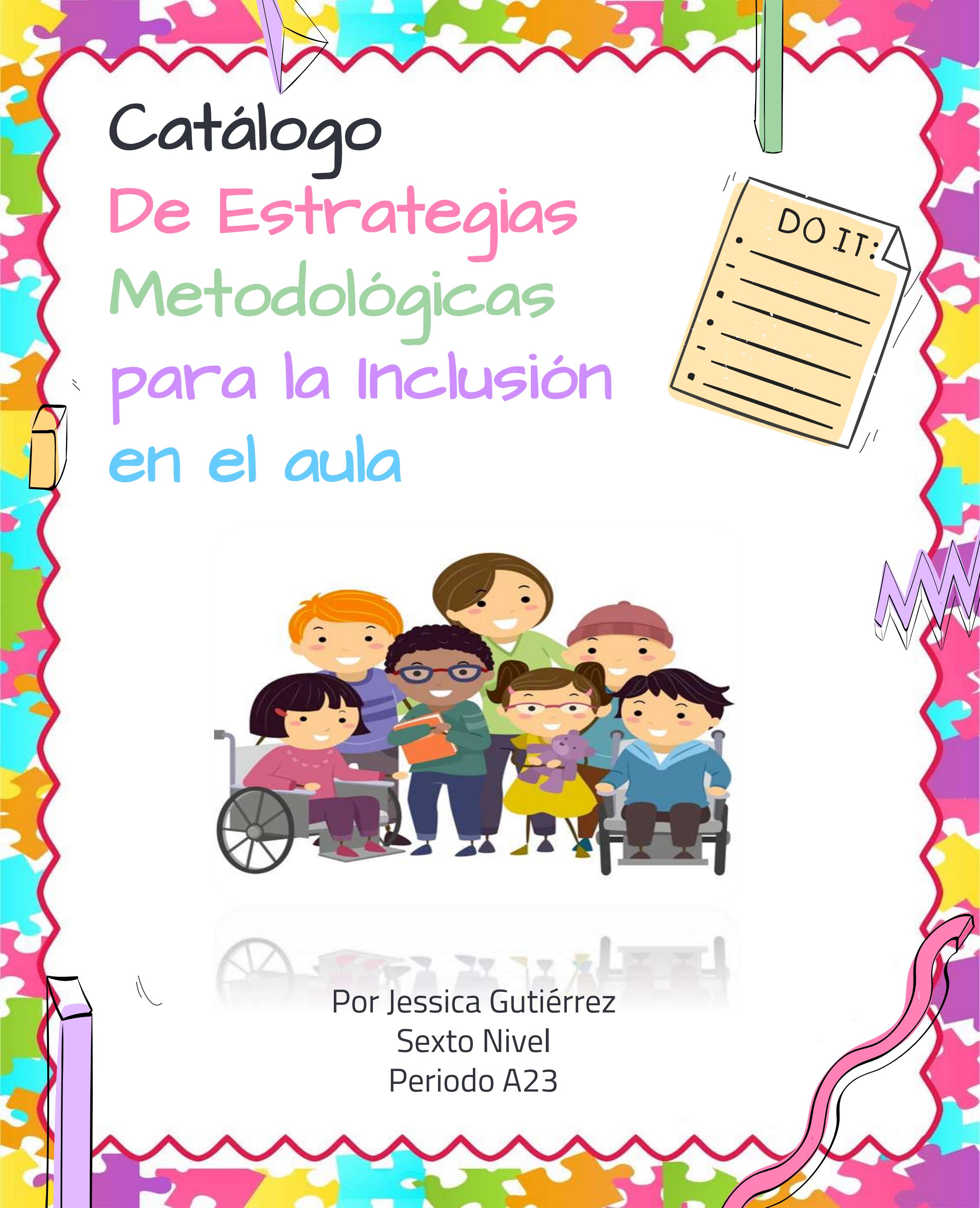 Catálogo De Estrategias Metodológicas Para La Inclusión En El Aula ...