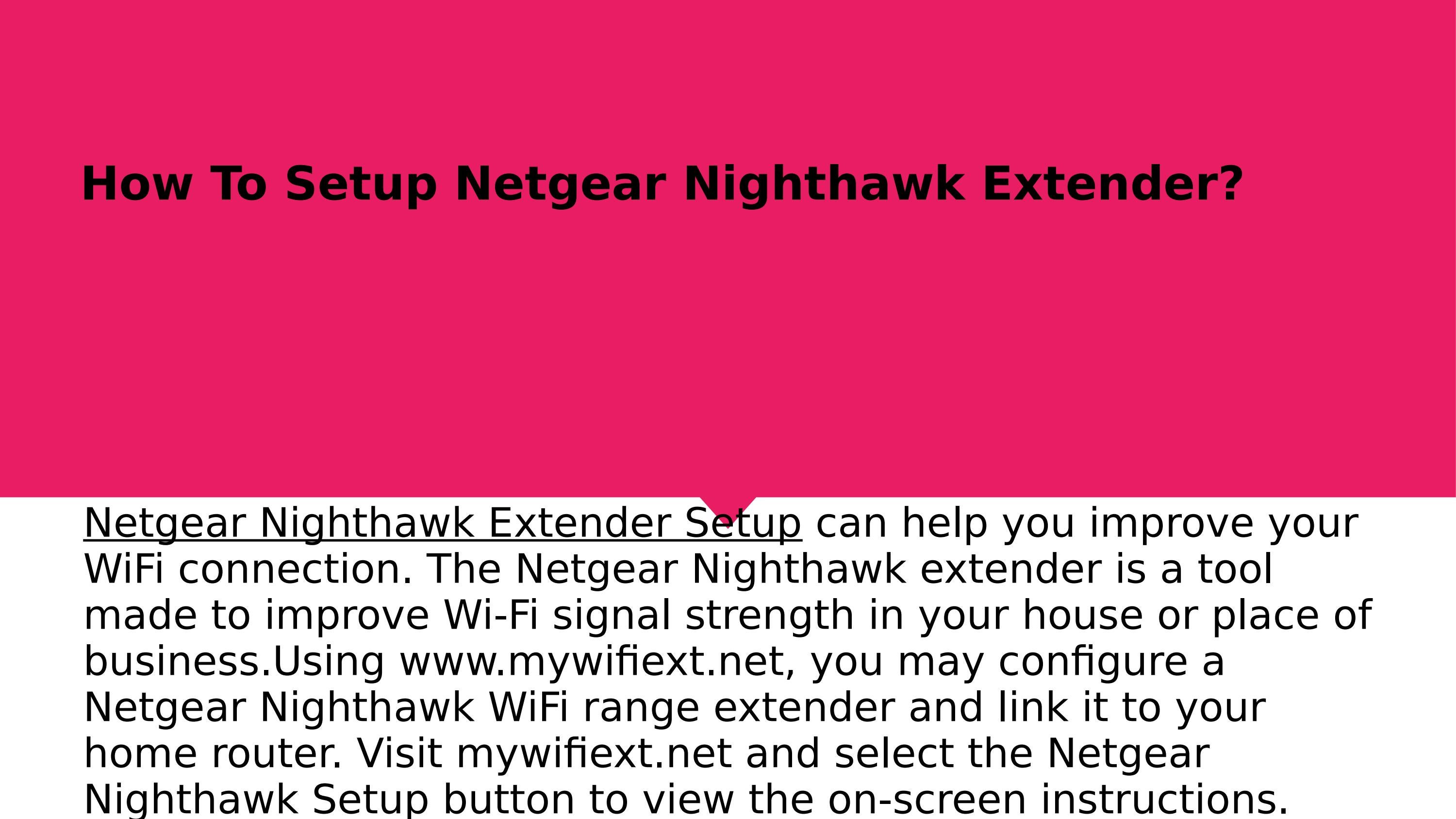 How To Setup Netgear Nighthawk