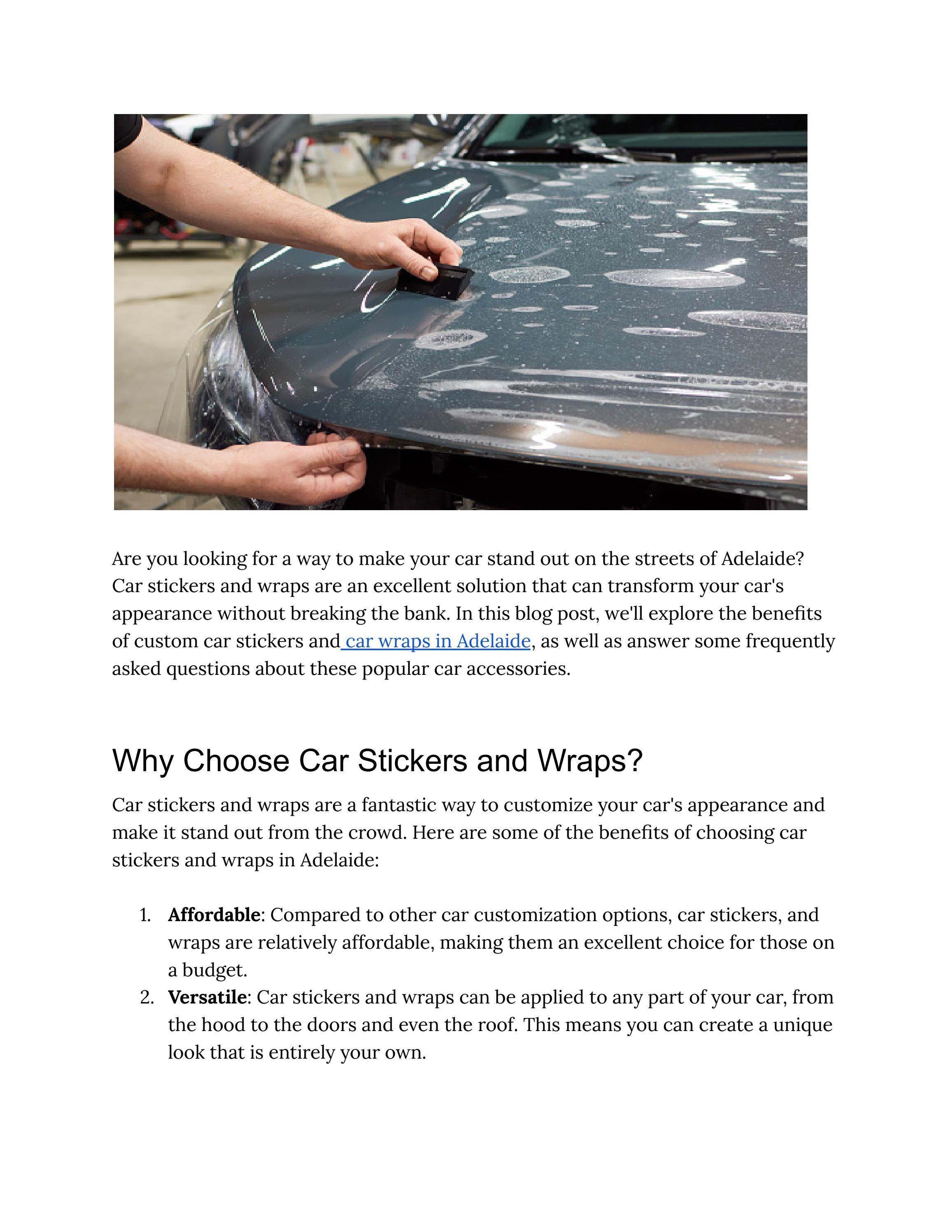 Car stickers adelaide by SignsSA Issuu