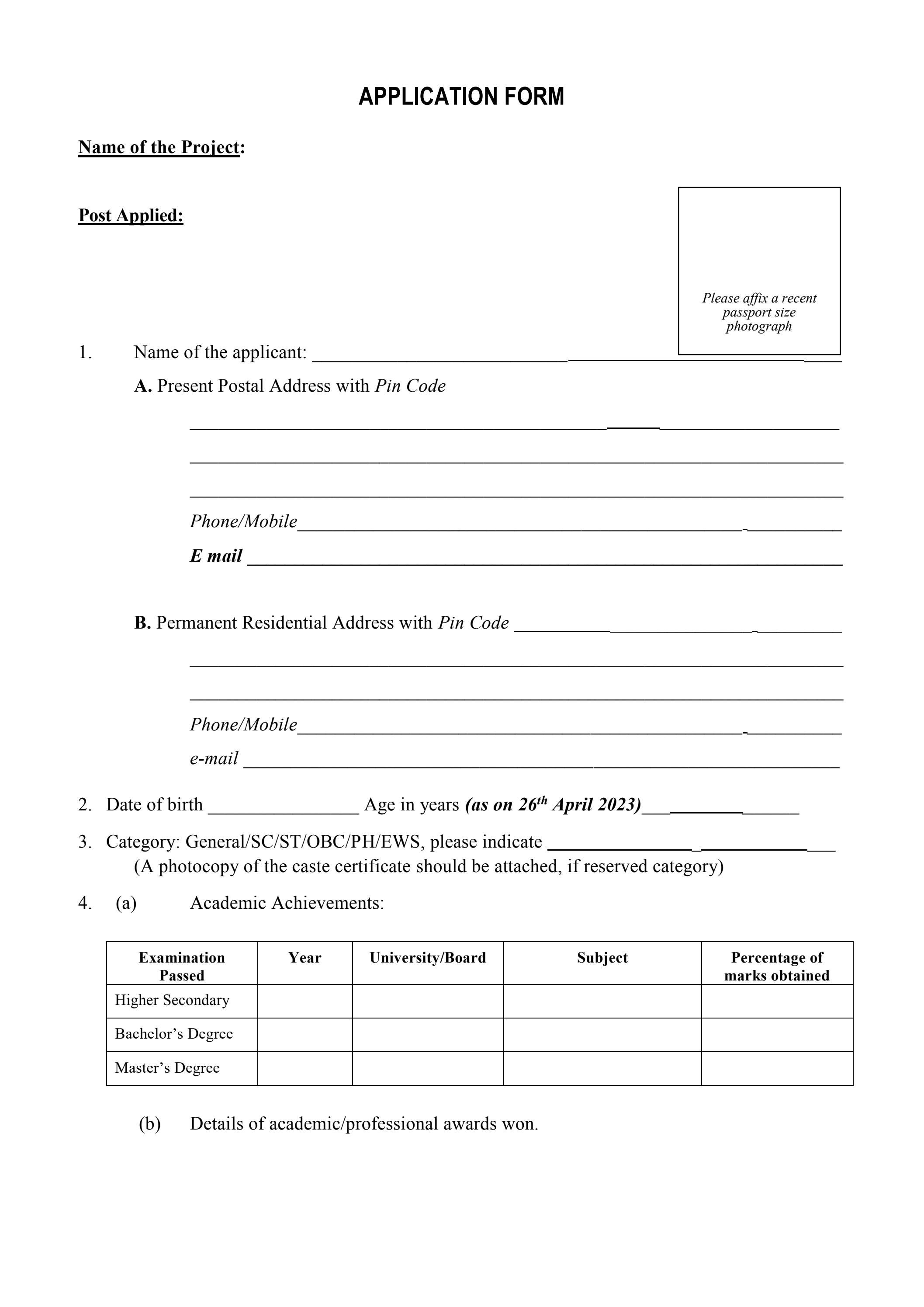 Wildlife Institute of India Project Jobs For Botany & Life Sciences