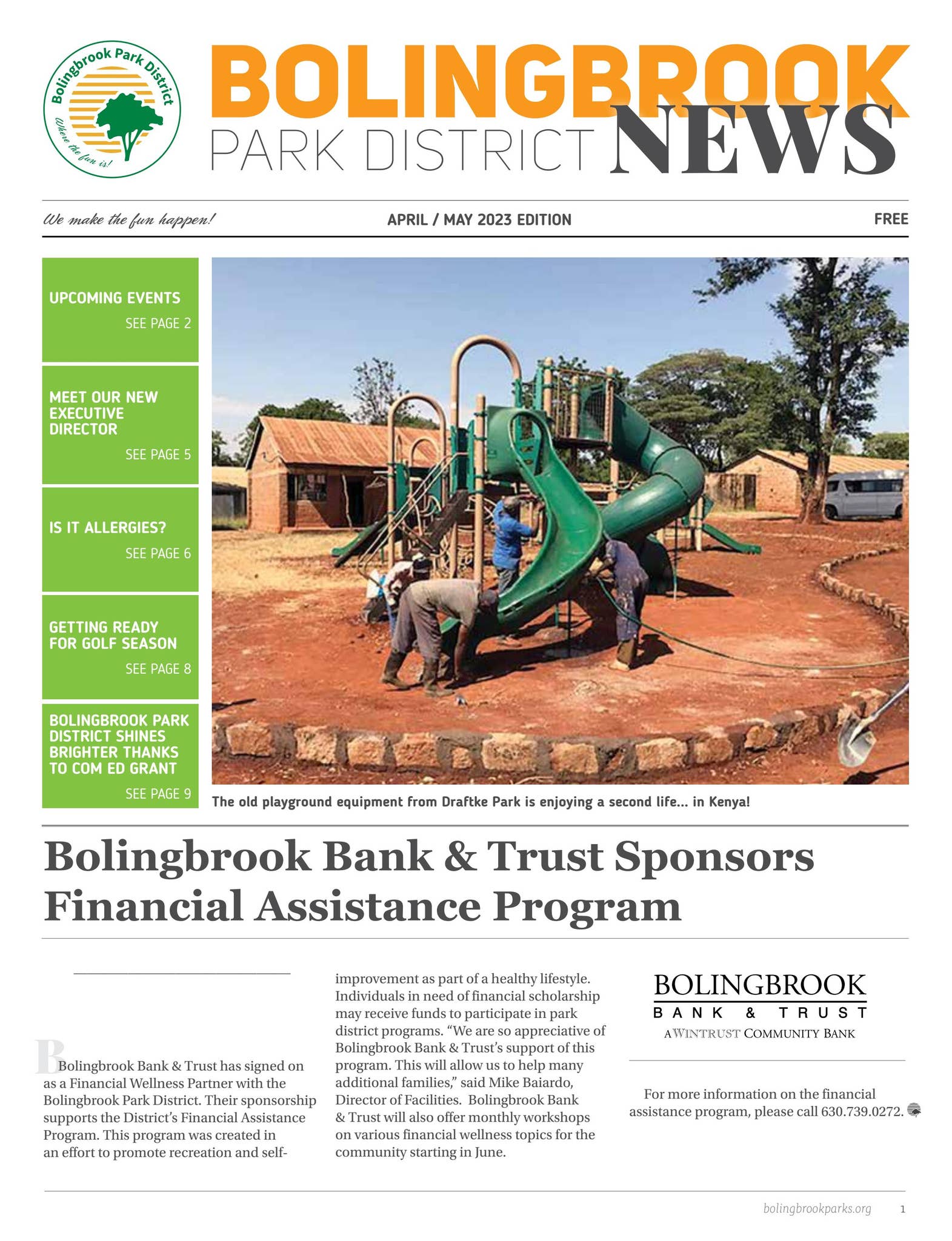Bolingbrook Park District News April / May 2023 Edition by