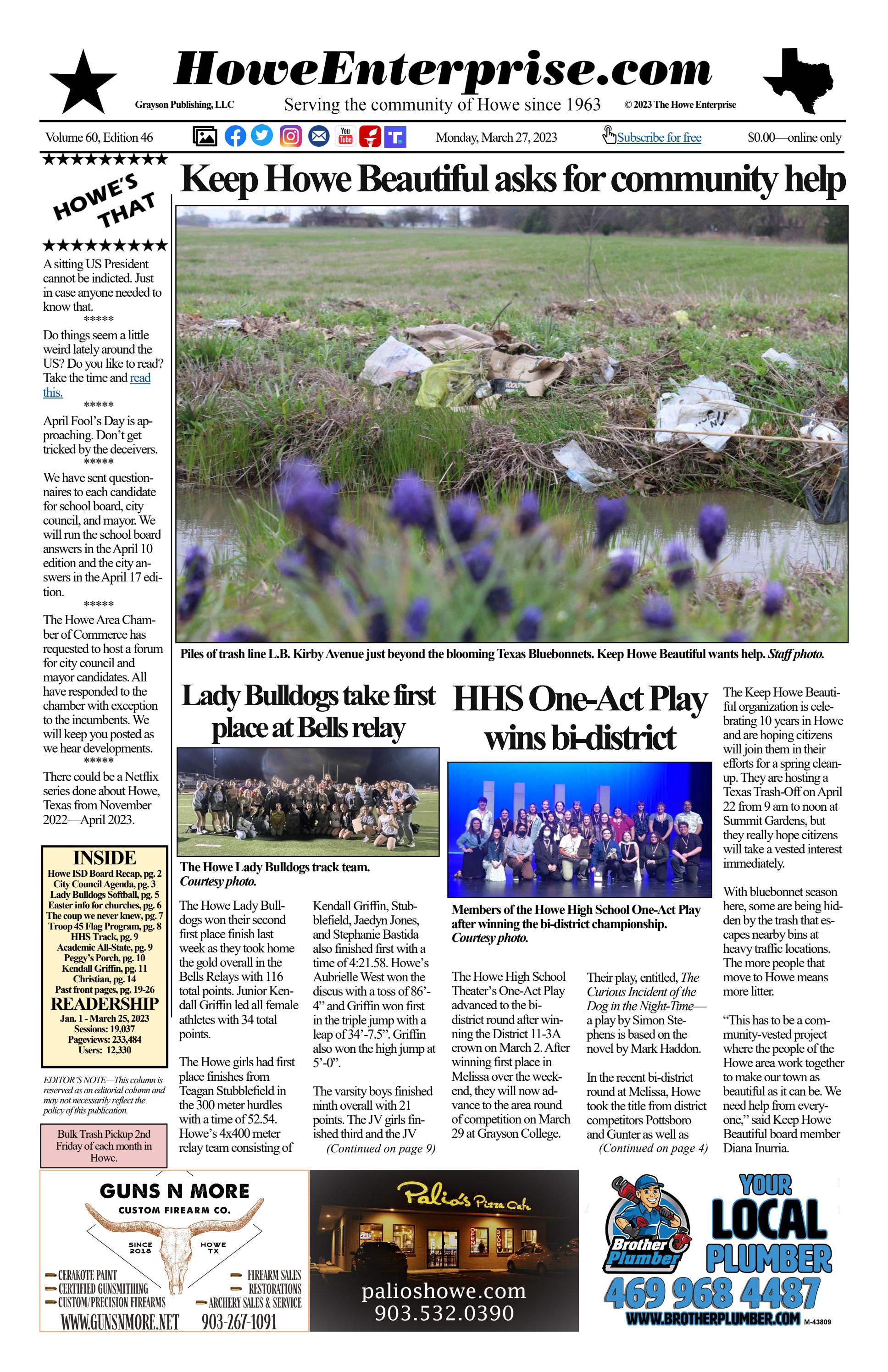 60 46 Howe Enterprise March 27 2023 By The Howe Enterprise Issuu