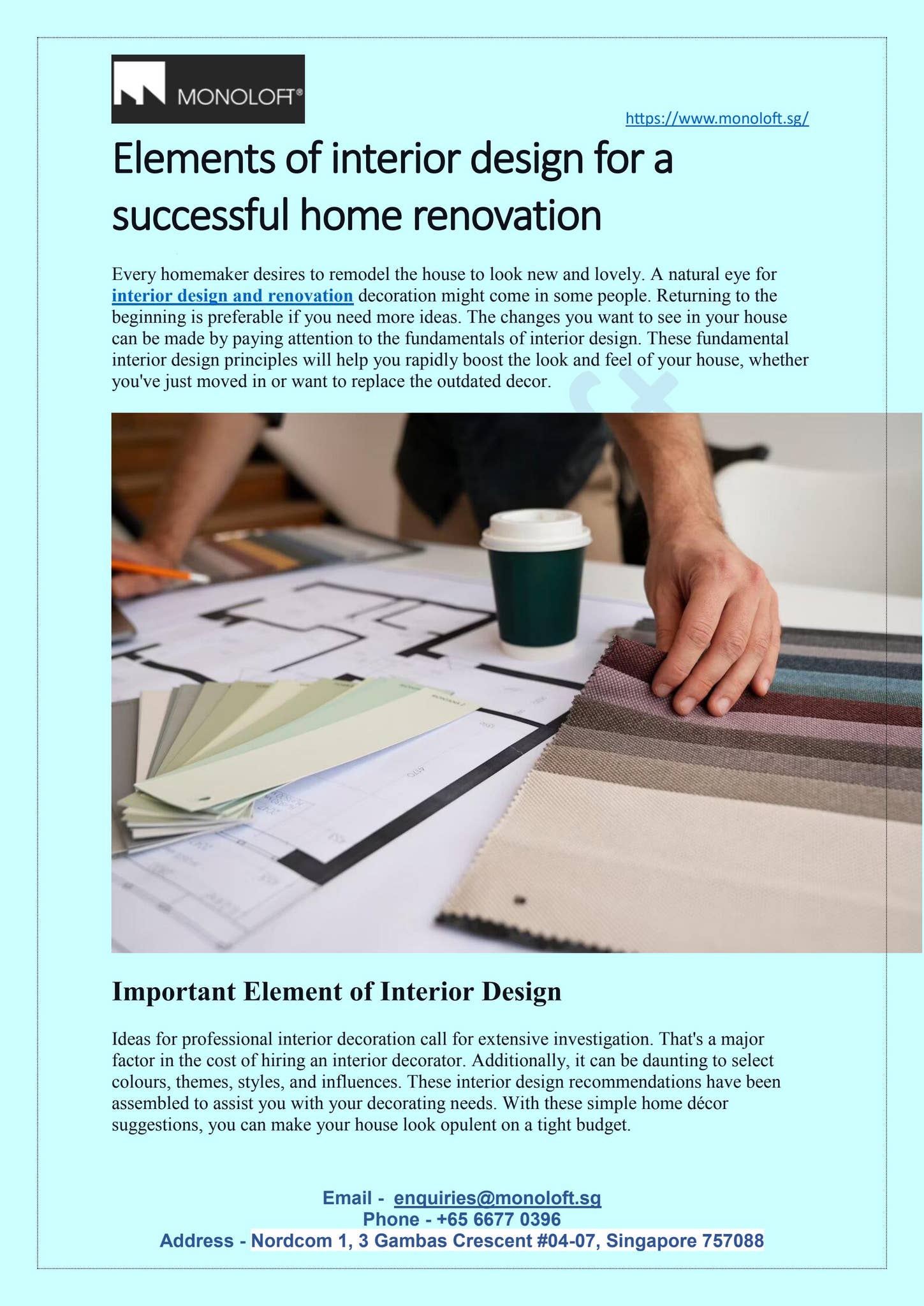 Interior design for a successful home renovation by Monoloft - Issuu