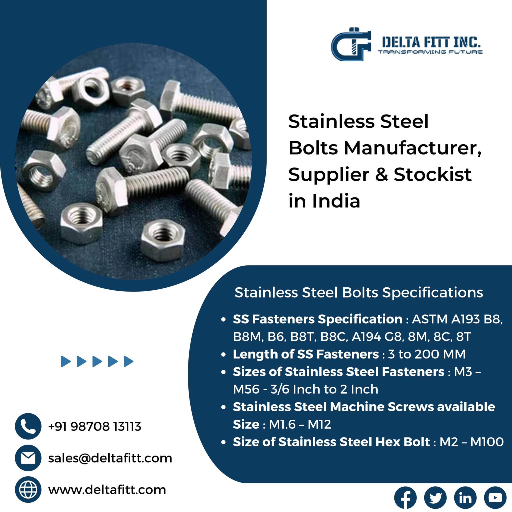 Stainless Steel Bolts| High Tensile Bolts| HSFG Bolts| Heavy Hex Bolts ...