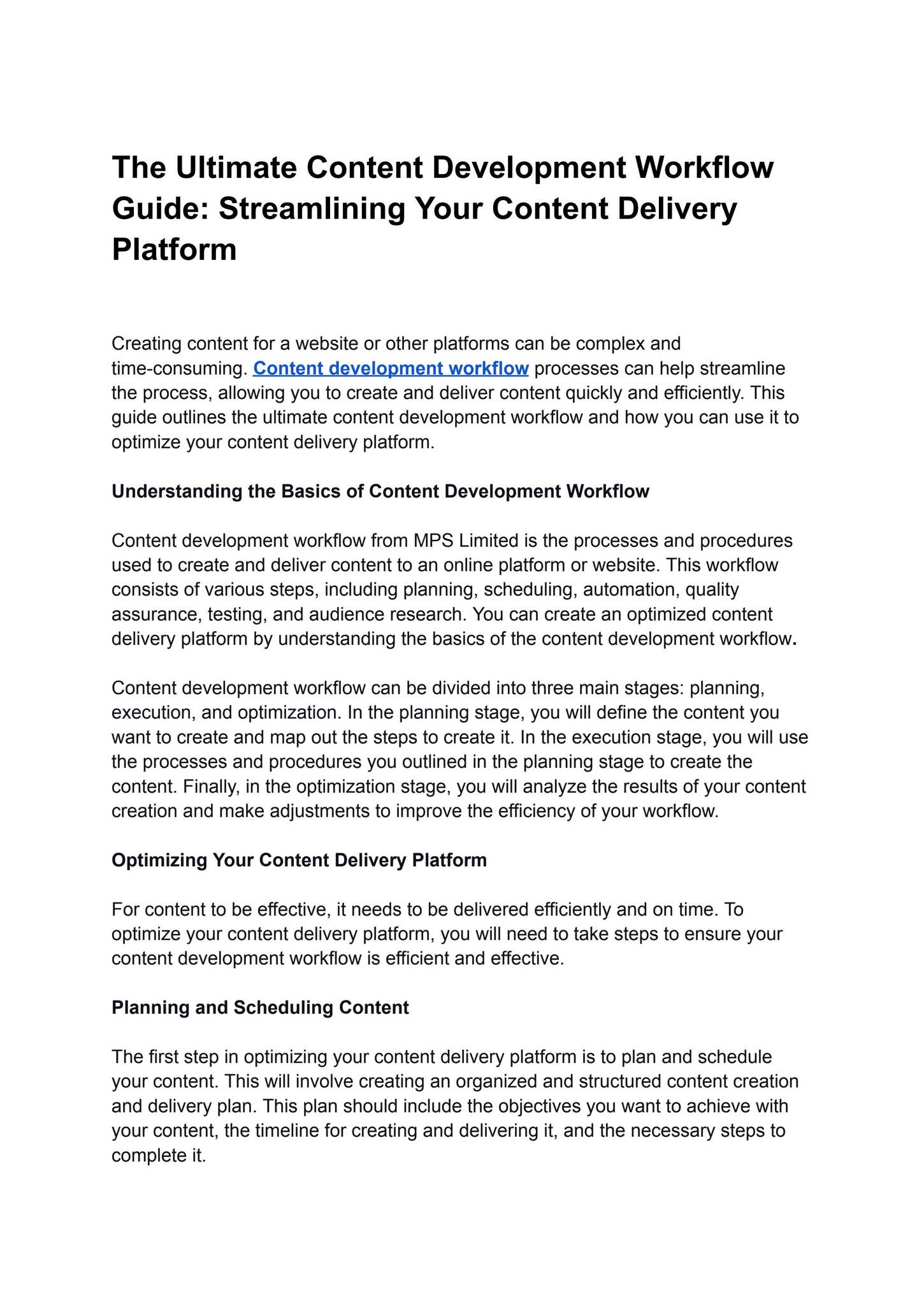 The Ultimate Content Development Workflow Guide: Streamlining Your ...