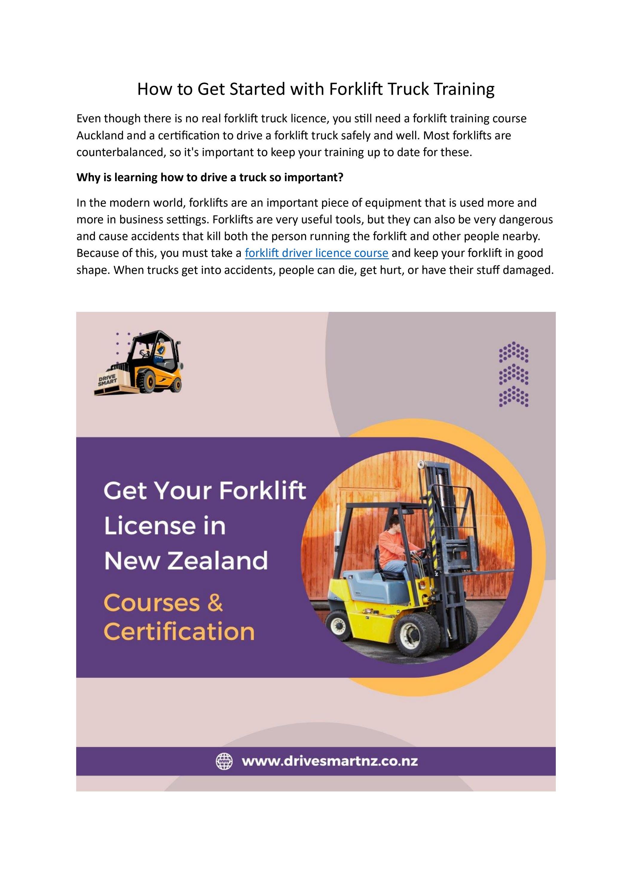 How to Get Started with Forklift Truck Training by Aiden Flynn Issuu