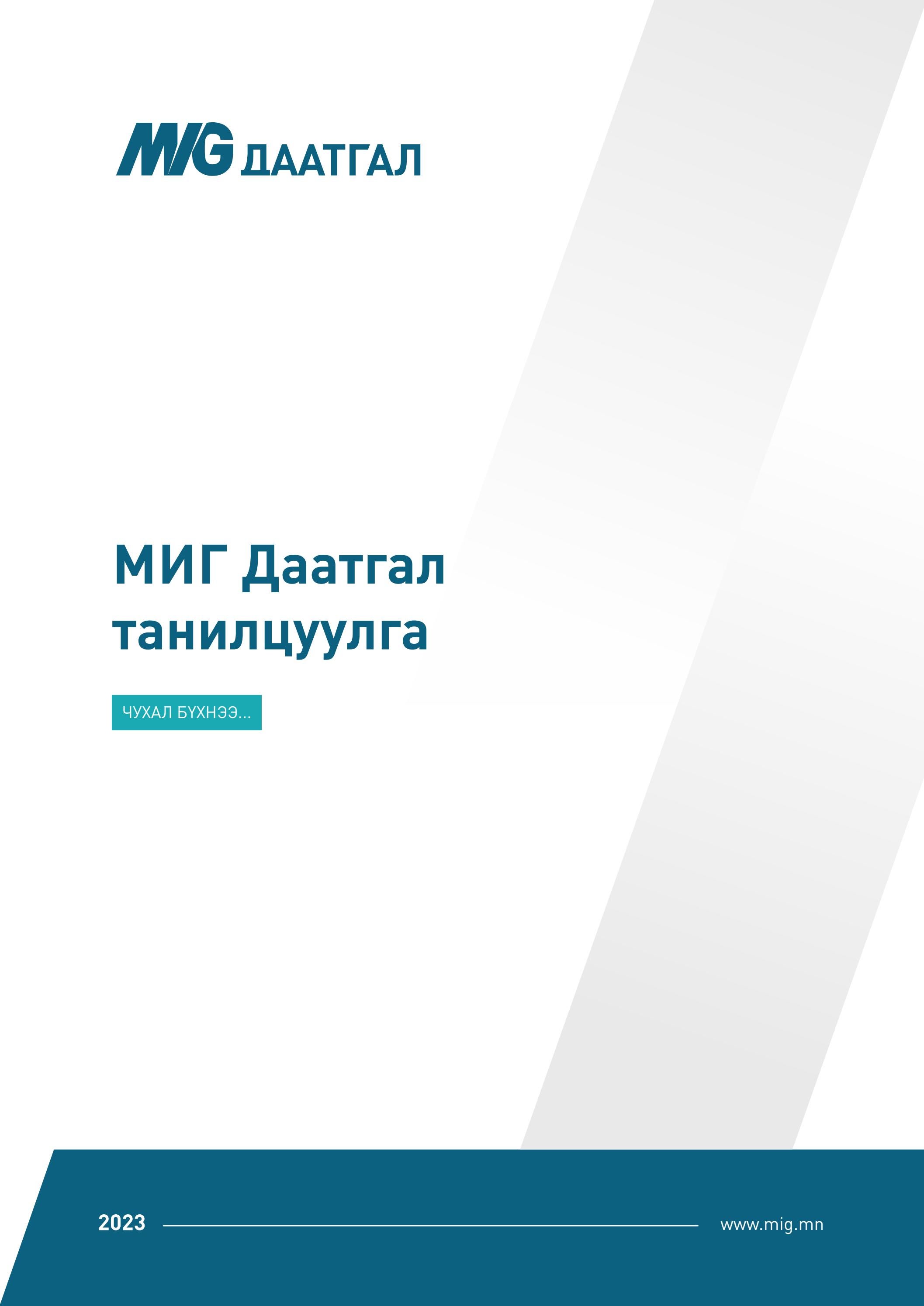 Байгууллагын танилцуулга 2023 by Mig Daatgal - Issuu