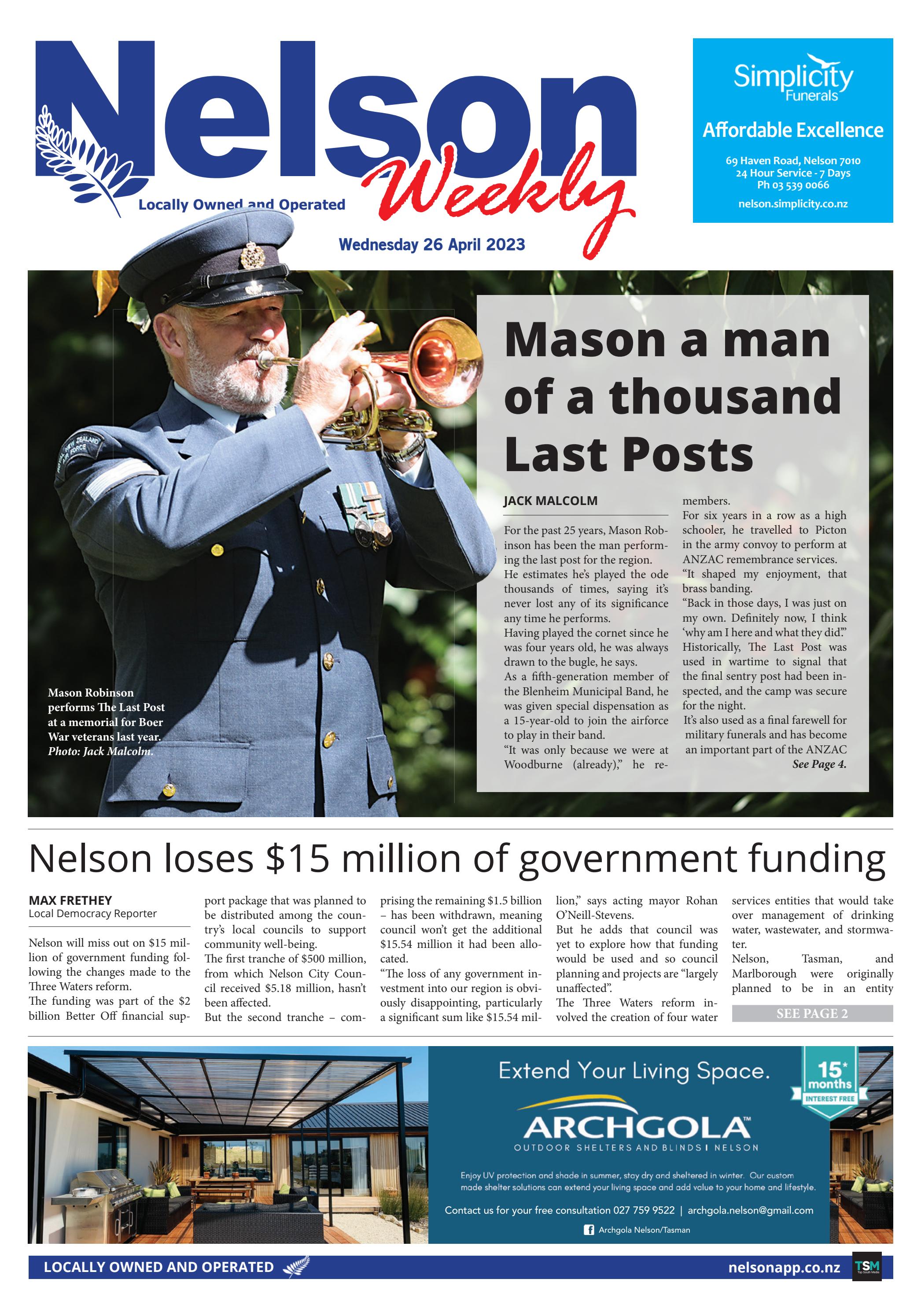 Nelson Weekly - 26 April 2023 by Top South Media - Issuu
