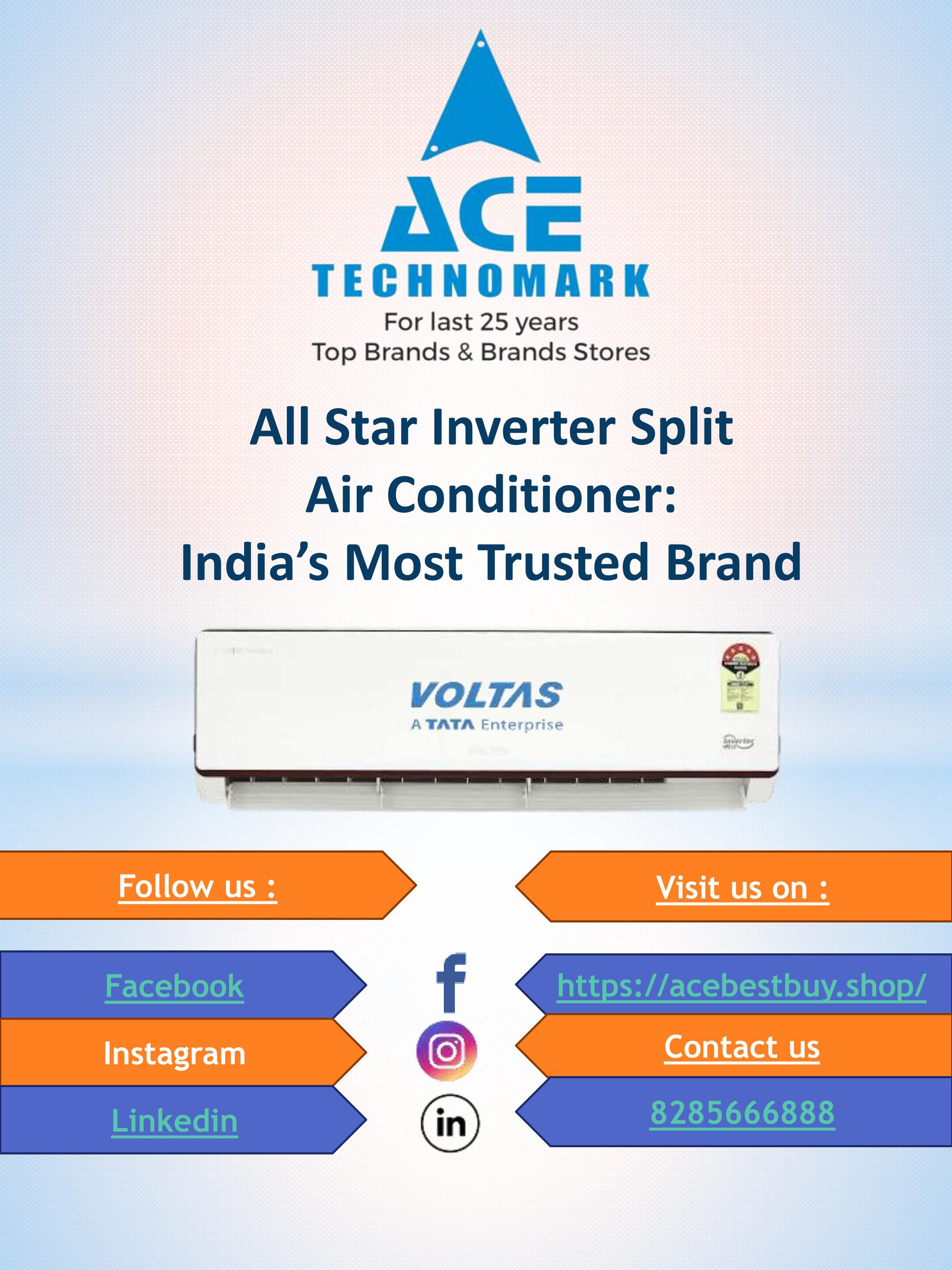 Voltas All Star Inverter Split Air Conditioner: India's Most Trusted Brand  by ACE Technomark - AC Dealer in Noida - Issuu