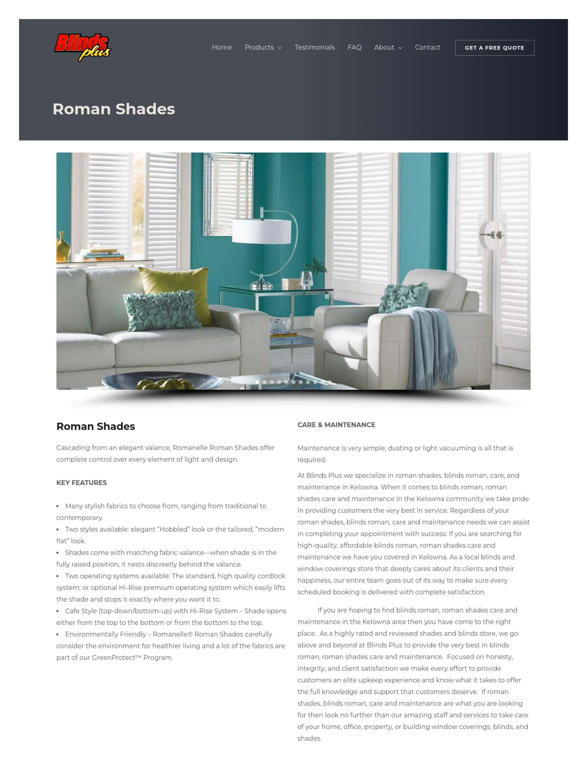 Blinds Roman in Kamloops Blinds Plus by Blinds Plus Issuu