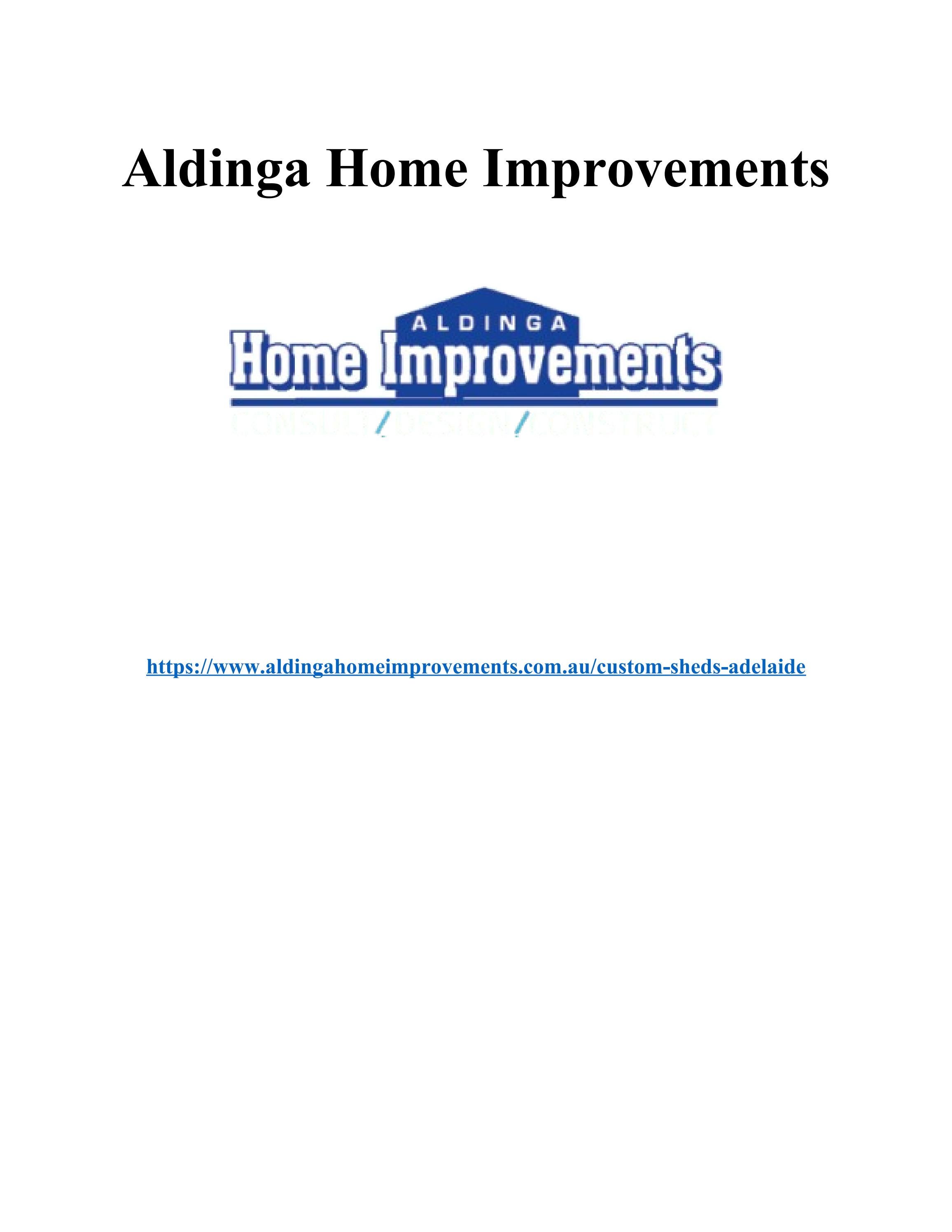 Aldinga Home Improvements by customsheds Issuu