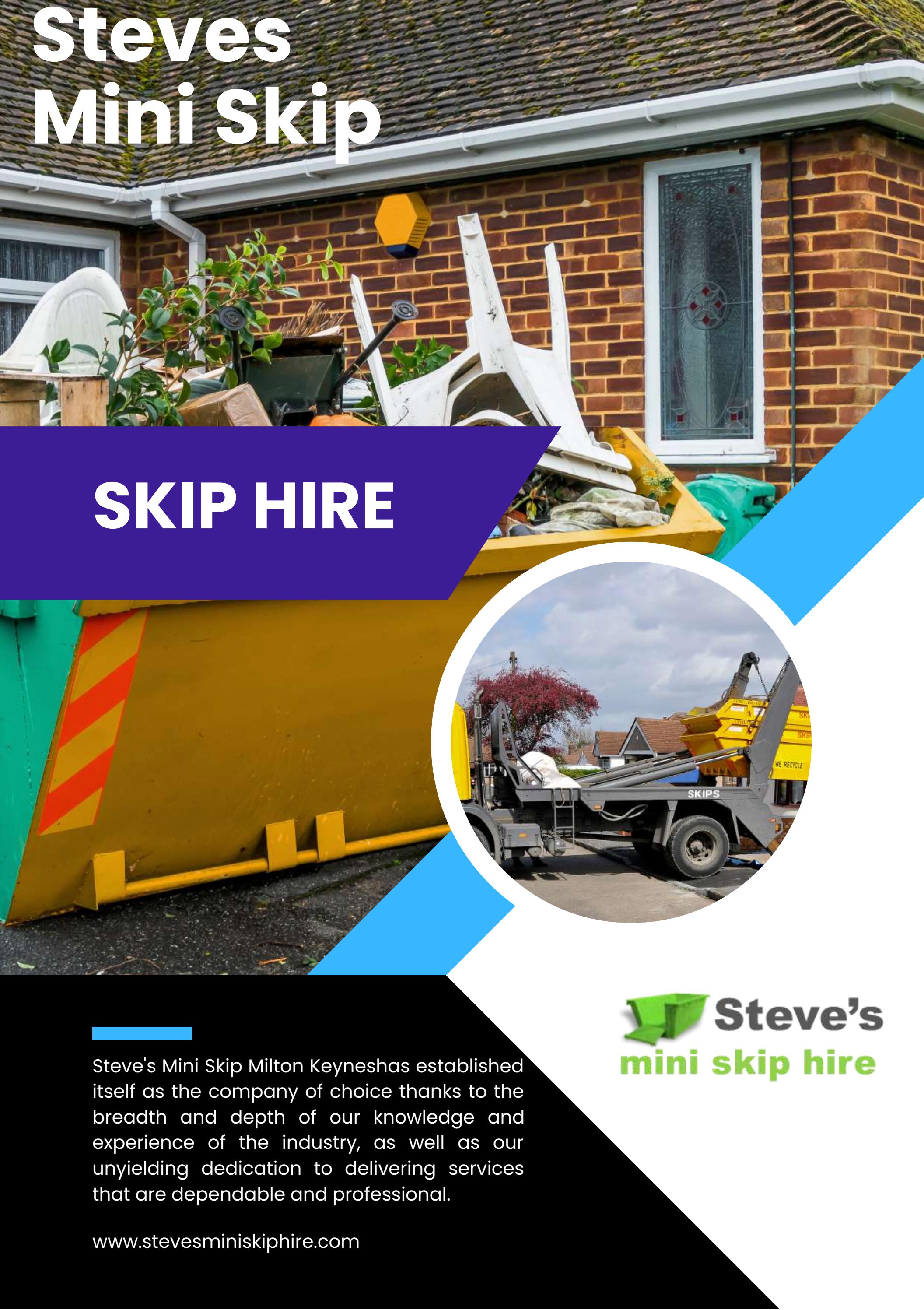 Get The Best Mini Skips Milton Keynes From Steves by Steves Mini Skip
