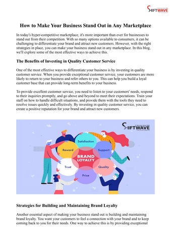 How to Make Your Business Stand Out in Any Marketplace by ...