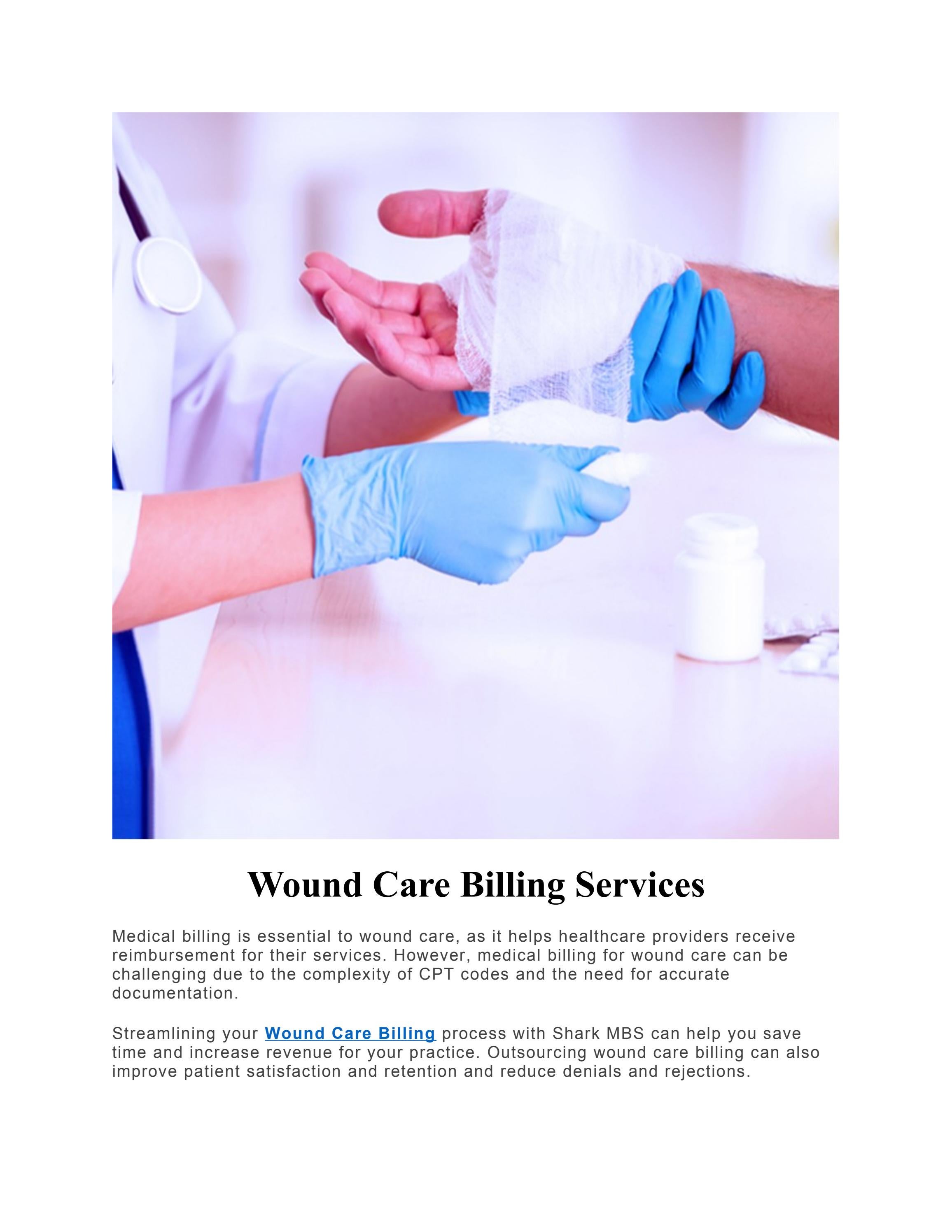 Wound Care Billing Services Shark MBS by Shark Medical Billing