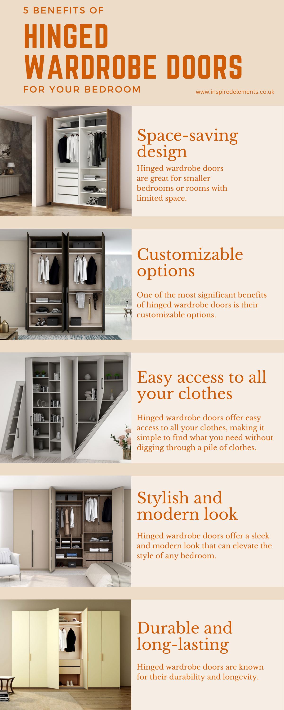 5 Benefits of Hinged wardrobe doors for Your Bedroom | Inspired Elements London by Inspired ...