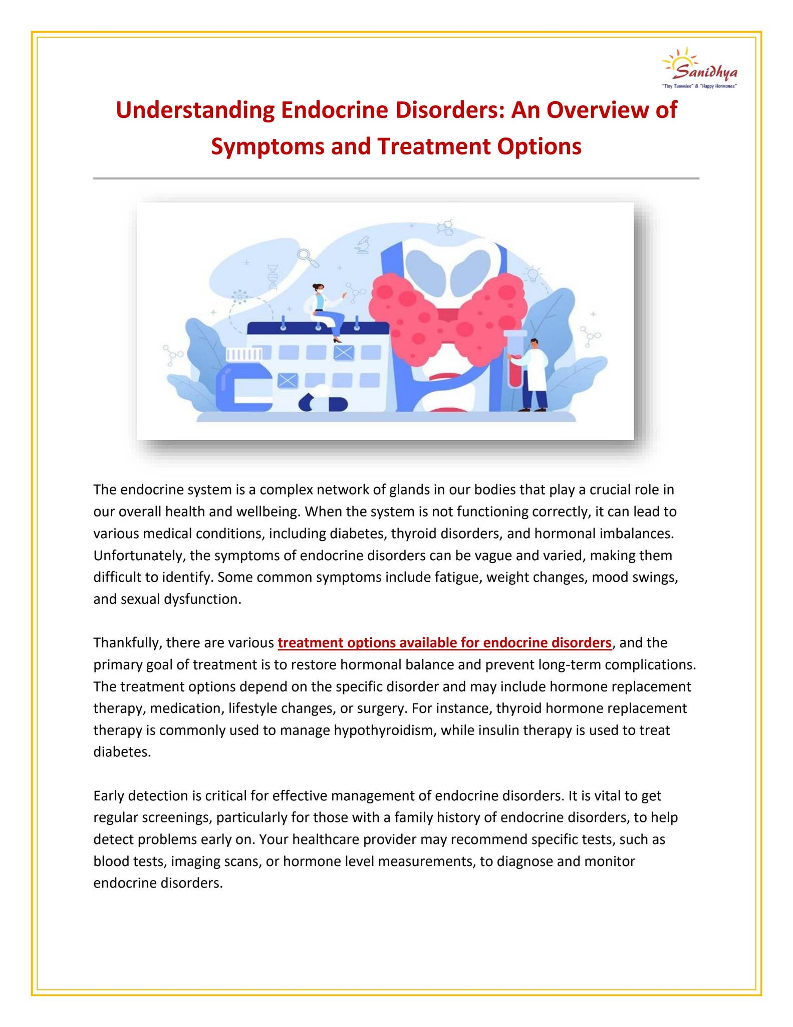 Understanding Endocrine Disorders: An Overview of Symptoms and ...