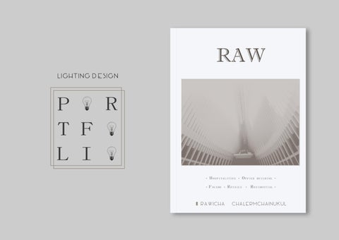 rawicha chalermchainukul 灯饰目录 · Rawicha 灯饰 Portfolio 第 1 页