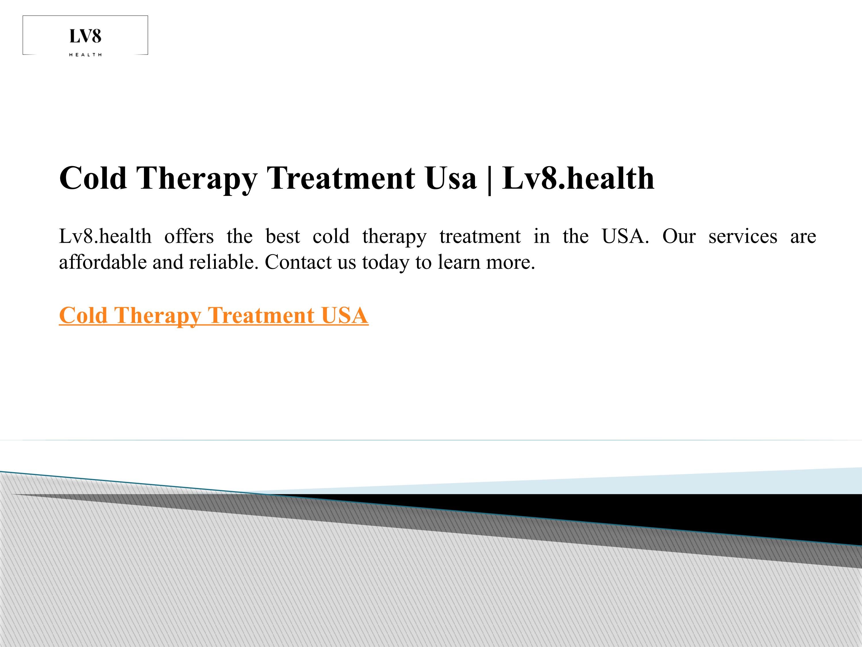 Cold Therapy Treatment Usa Lv8.health by Lv8 Health Issuu