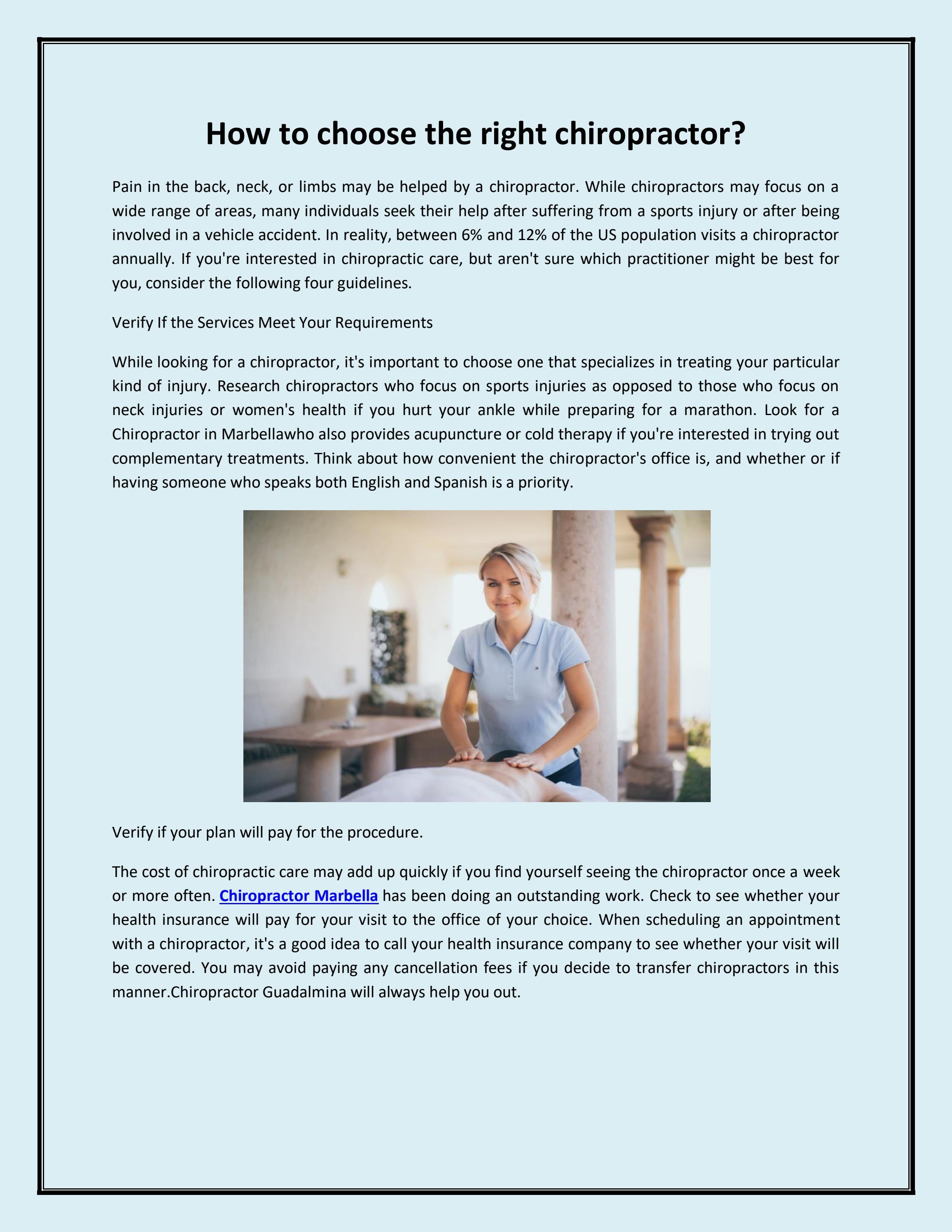 How To Choose The Right Chiropractor By Nick Jonas Issuu How To Choose The Right Chiropractor By Nick Jonas Issuu