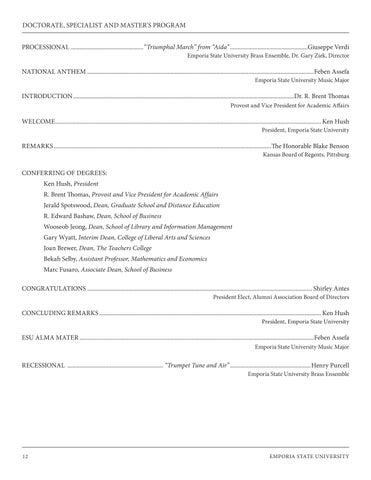 Emporia State University - 春季 2023 Commencement 第 12 页